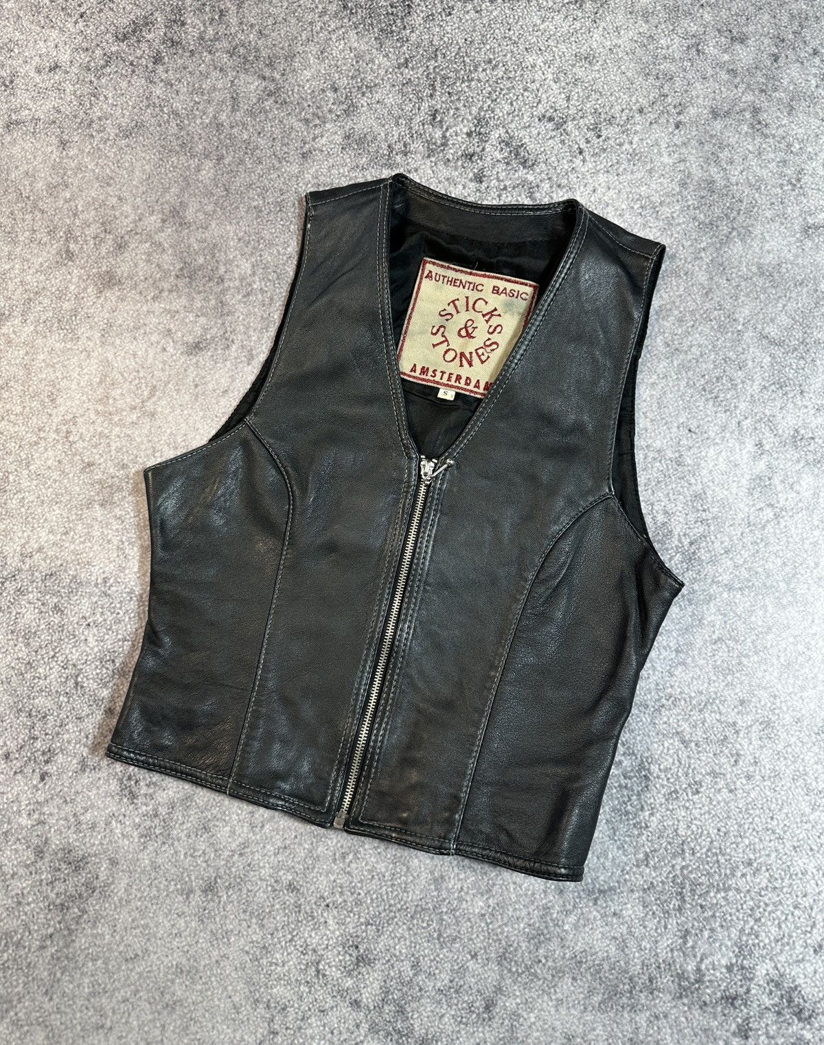 Vintage Y2K Vintage Leather Vests Streetwear Style Casual Rare USA M Size US S / EU 44-46 / 1 - 1 Thumbnail