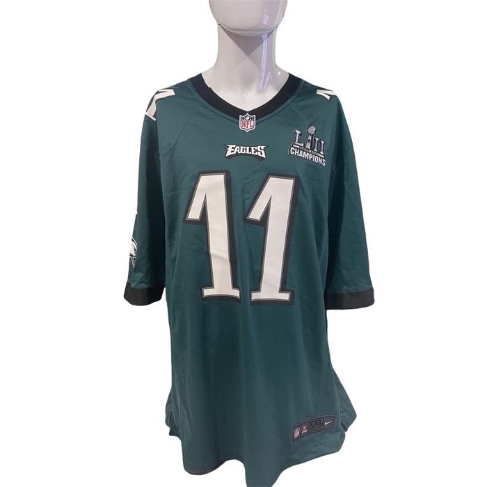 Philadelphia Eagles Jersey Womens Large Heather Grey Wentz