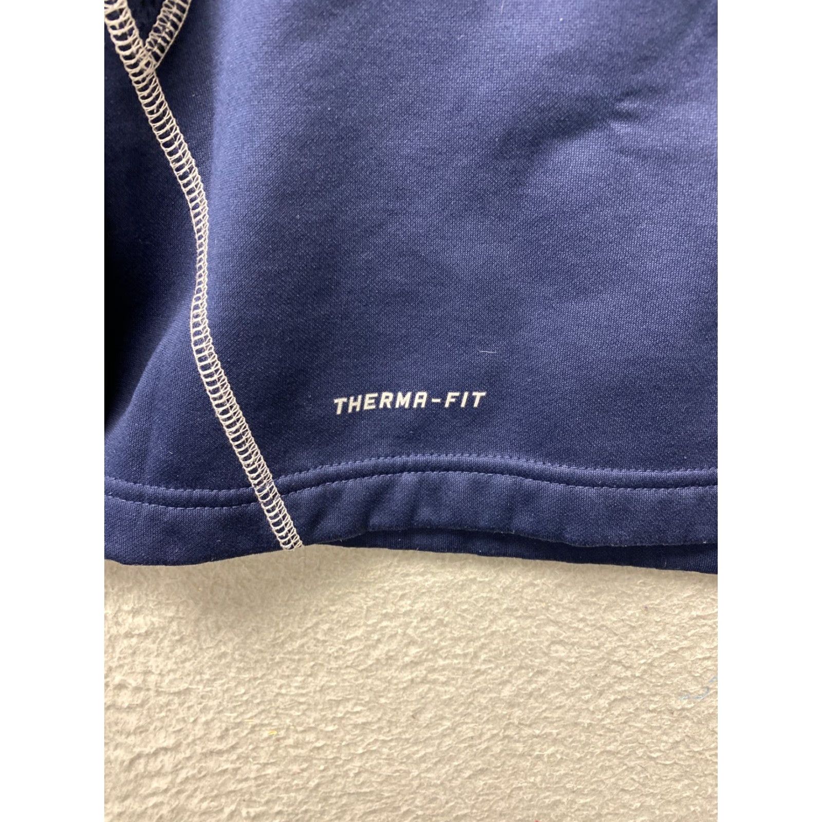 Nike Nike Pullover Sweatshirt Men Medium Blue Therma-Fit 1/4 Zip West Virginia Logo Size US M / EU 48-50 / 2 - 5 Thumbnail