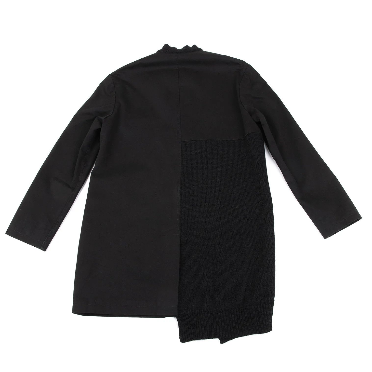 Yohji Yamamoto Yohji Yamamoto Knit Cotton China Jacket Black 2 Size US M / EU 48-50 / 2 - 15 Thumbnail