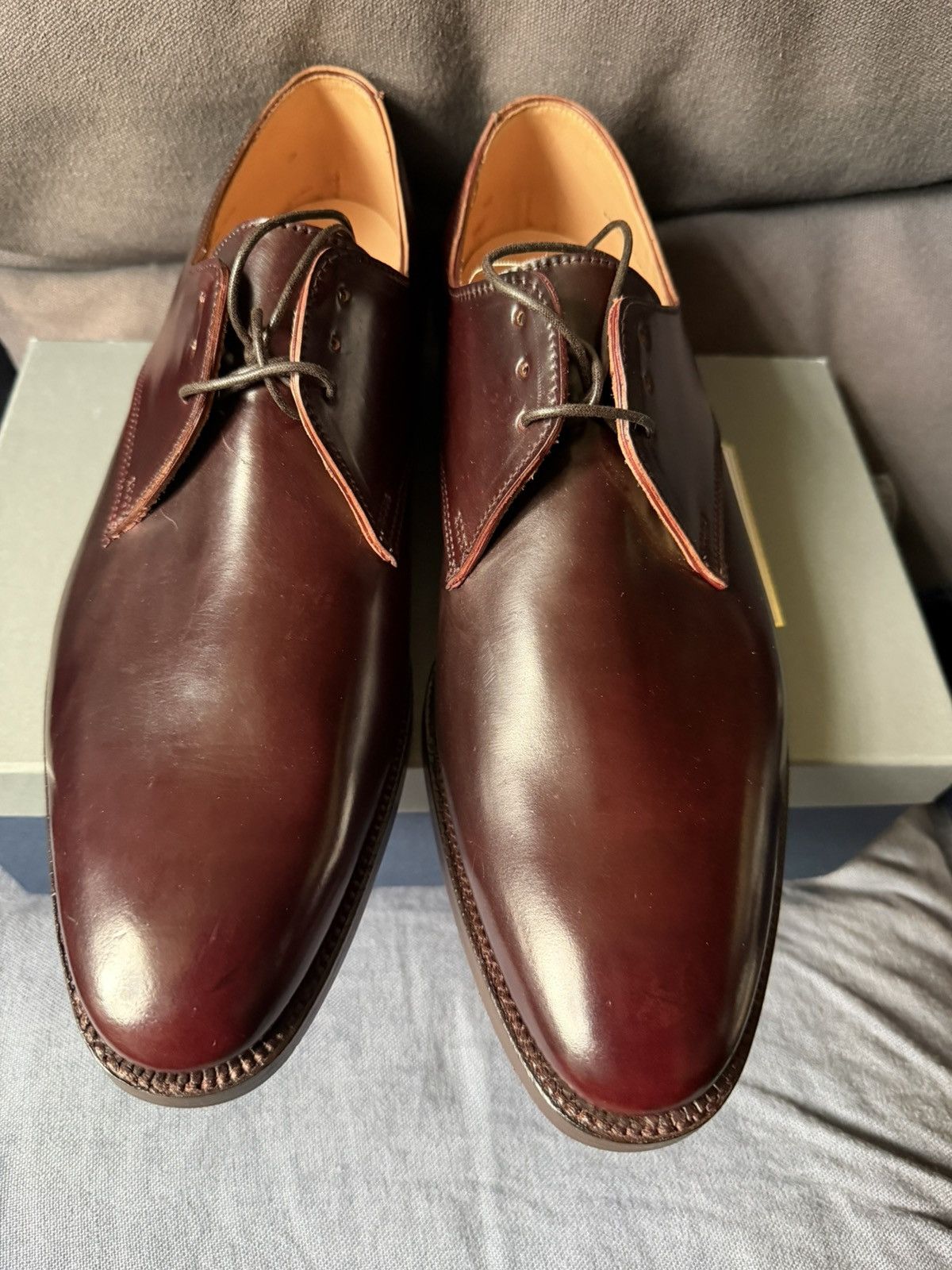Brooks Brothers Brooks Brothers Peal & Co. Horween Cordovan Bluchers Shoes Size US 10 / EU 43 - 2 Thumbnail