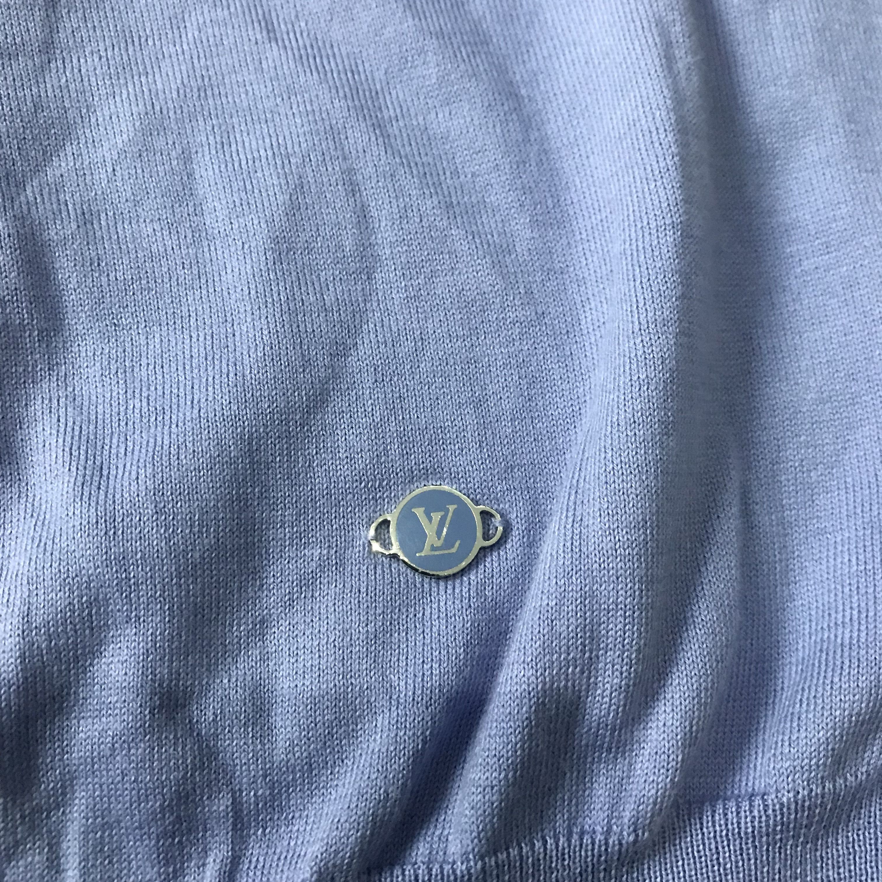 Designer × Louis Vuitton Lv Louis Vuitton Knitwear Polo Shirt Deep Purple Size L Size US L / EU 52-54 / 3 - 3 Thumbnail