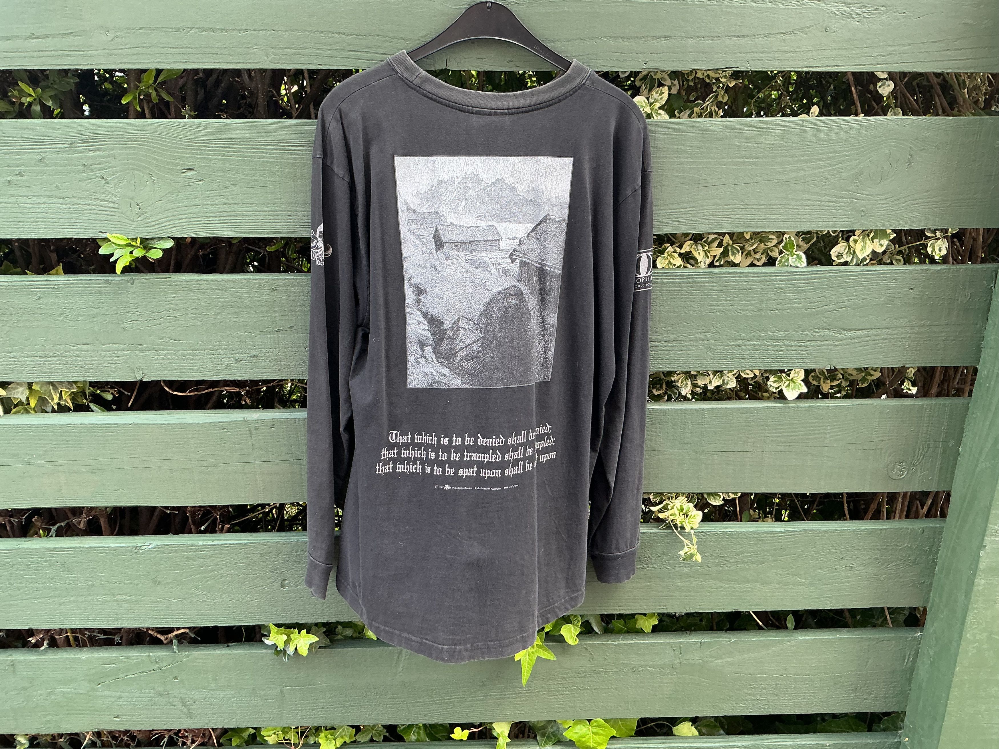 Vintage Original Burzum Hvis Lyset Tar Oss Longsleeve Black Metal Size US L / EU 52-54 / 3 - 5 Thumbnail