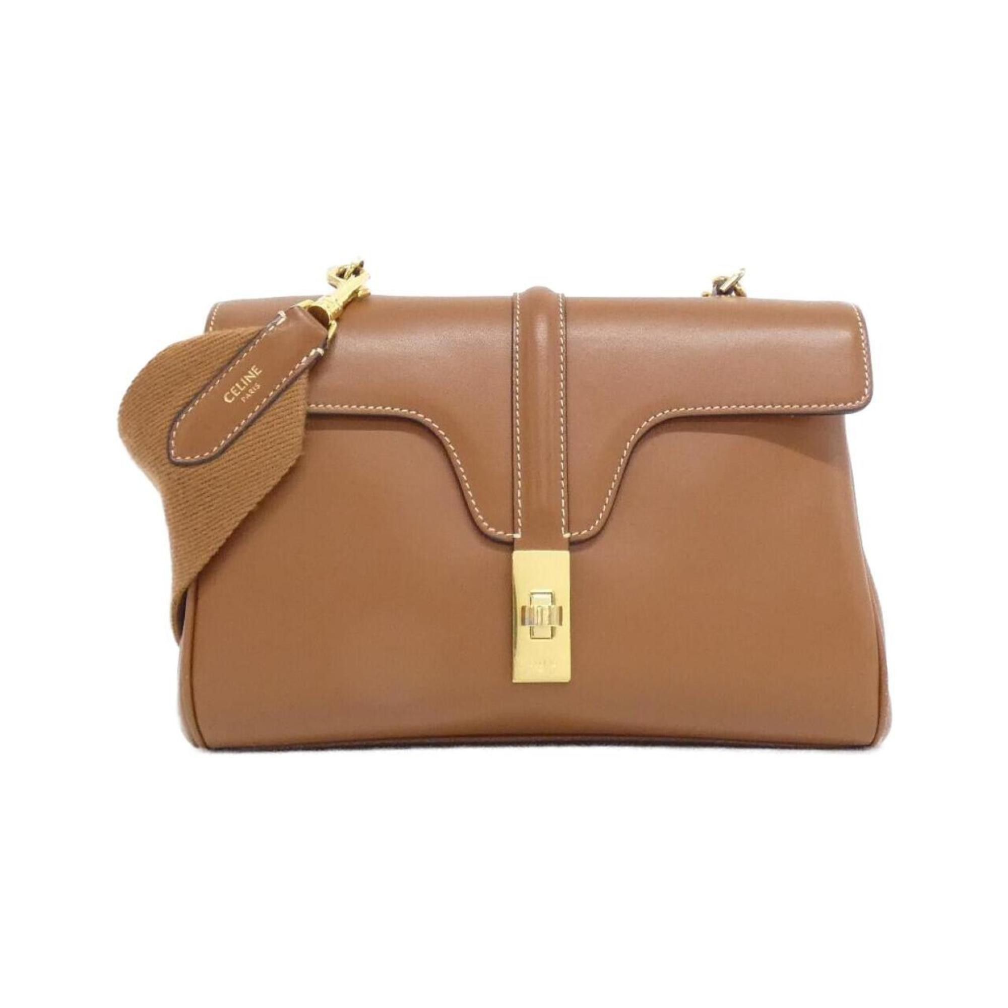 Celine Teen Soft 16 196853Cr4 Shoulder Bag in Gold, Women's