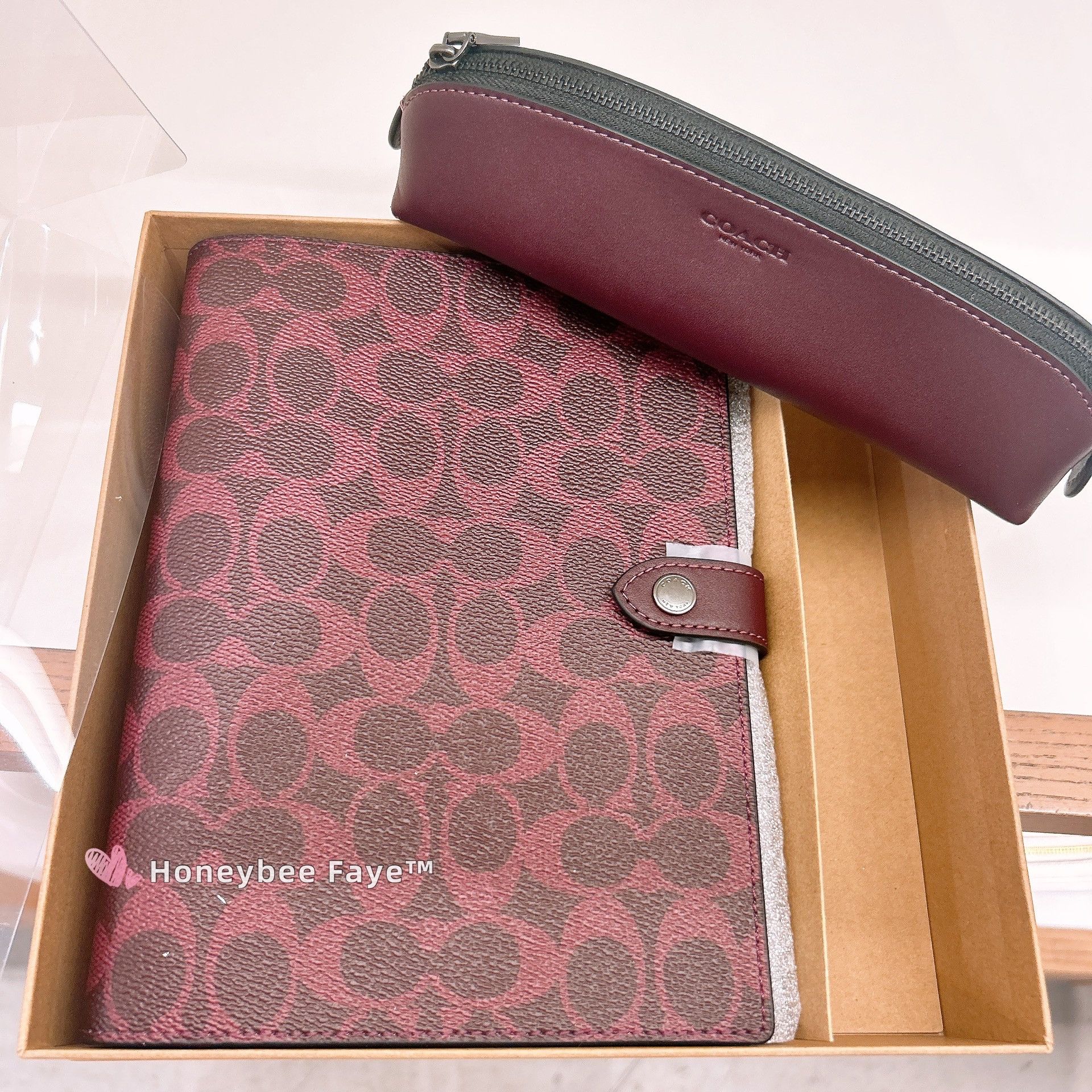 Coach Boxed Notebook And Pencil Case Set In Signature Canvas Size ONE SIZE - 1 Thumbnail