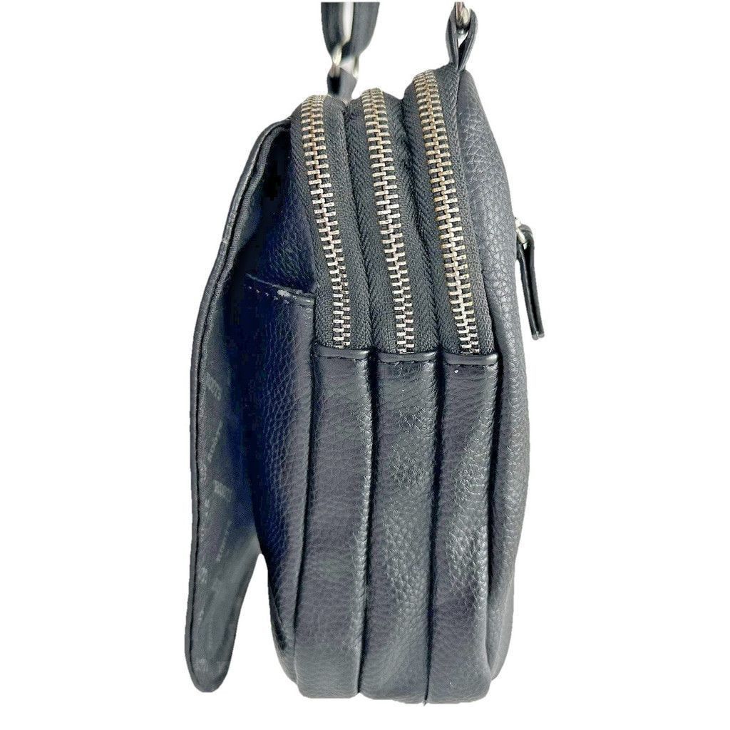 Roots Vtg Roots Triple Zip Compartment Faux Leather Crossbody Bag Size ONE SIZE - 3 Thumbnail