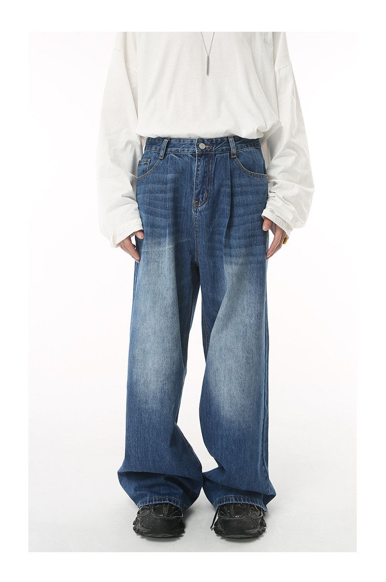 Japanese Brand Japanese style vibe distressed retro loose casual jeans Size US 32 / EU 48 - 1 Thumbnail