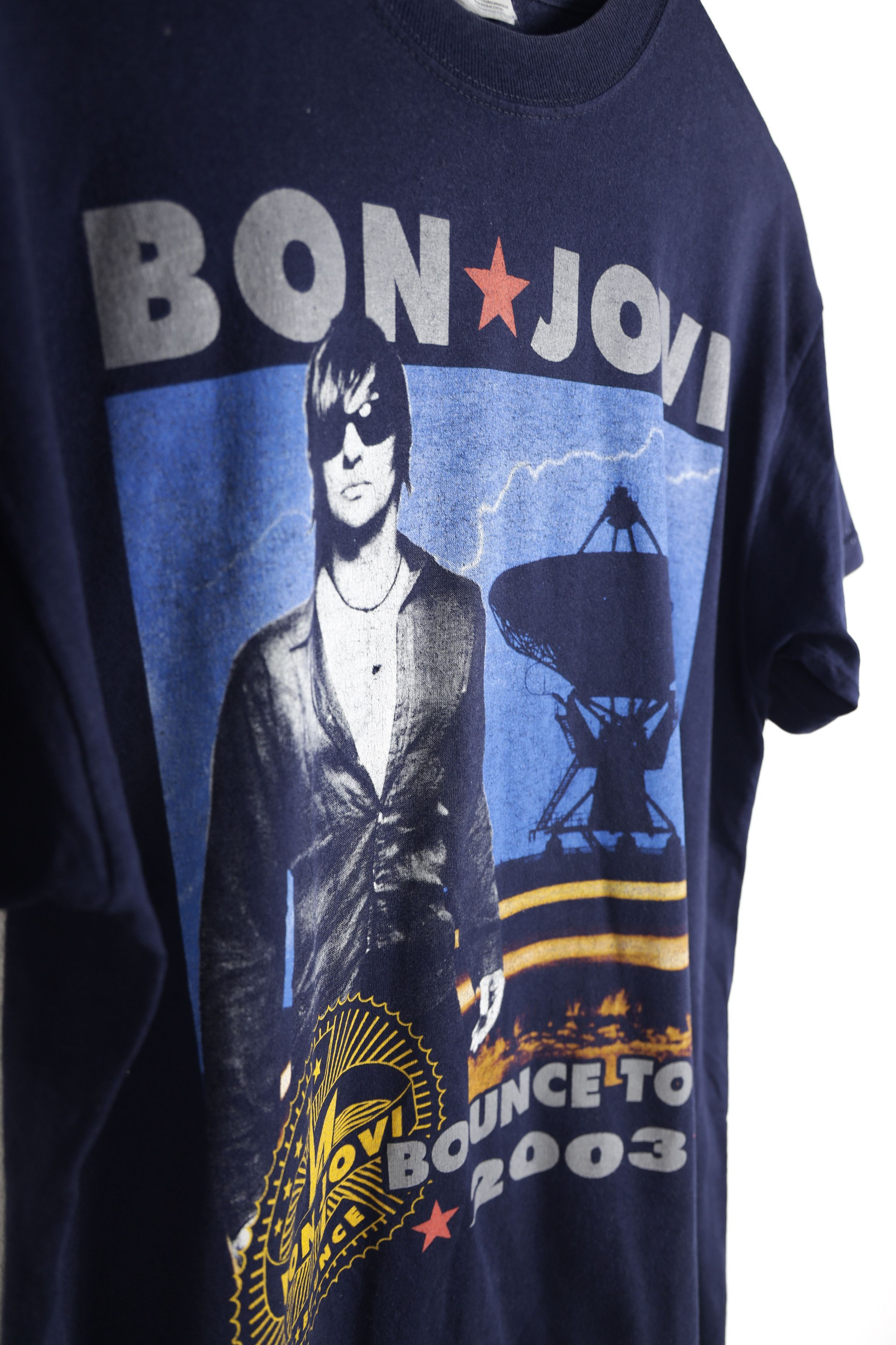 Bon Jovi Vintage Bon Jovi 2003 Bounce Tour Graphic Tee T-shirt Size US L / EU 52-54 / 3 - 6 Thumbnail