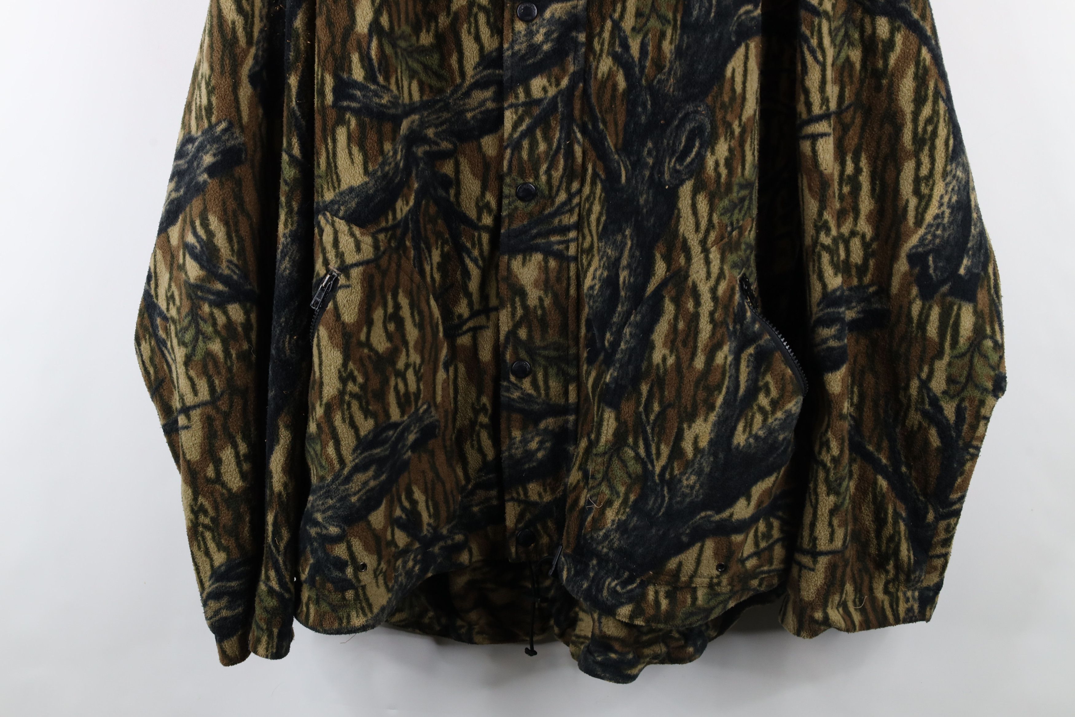 Vintage Vintage 90s Remington Camouflage Fleece Hooded Parka Jacket Size US XL / EU 56 / 4 - 3 Thumbnail