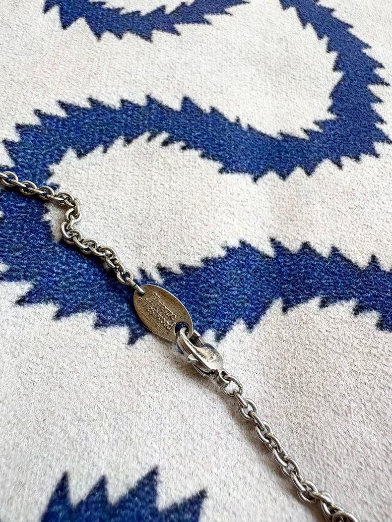 Vivienne Westwood Vivienne Westwood Pearl Flat Saturn Necklace Size ONE SIZE - 7 Thumbnail