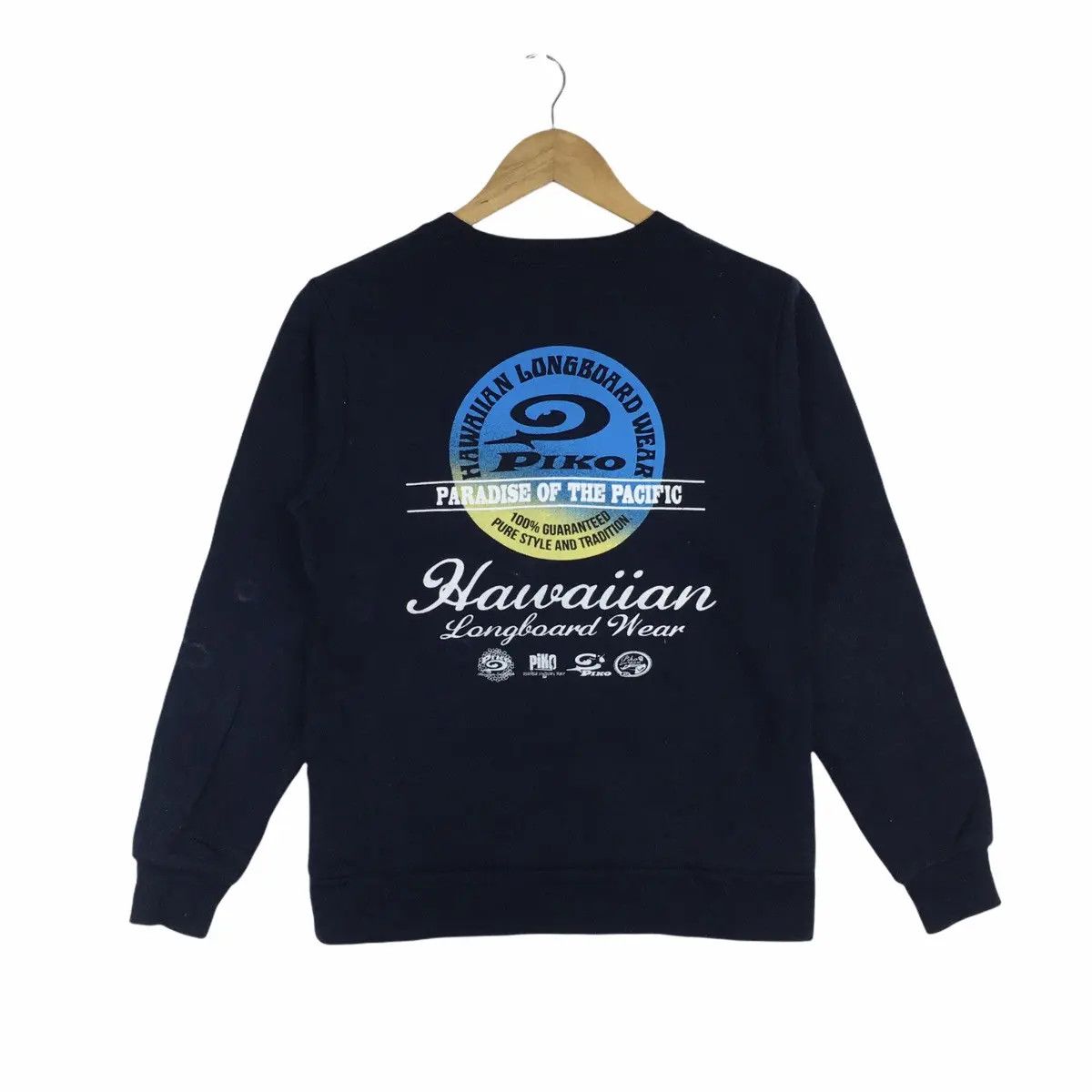 Vintage Vtg PIKO SURFING Beach Summer Crewneck Sweater Sweatshirt Size S / US 4 / IT 40 - 1 Thumbnail