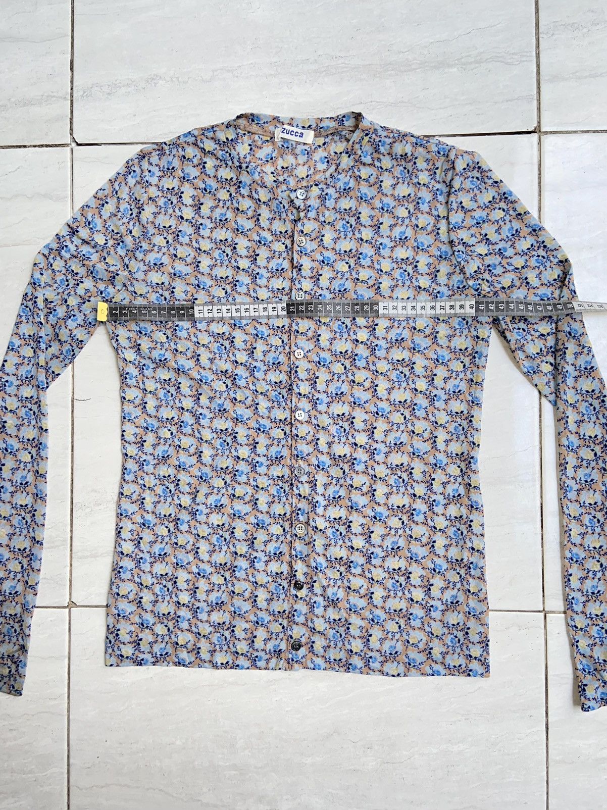 Issey Miyake × Japanese Brand × Zucca ZUCCA Flower Patterned Shirt Size US XS / EU 42 / 0 - 3 Thumbnail