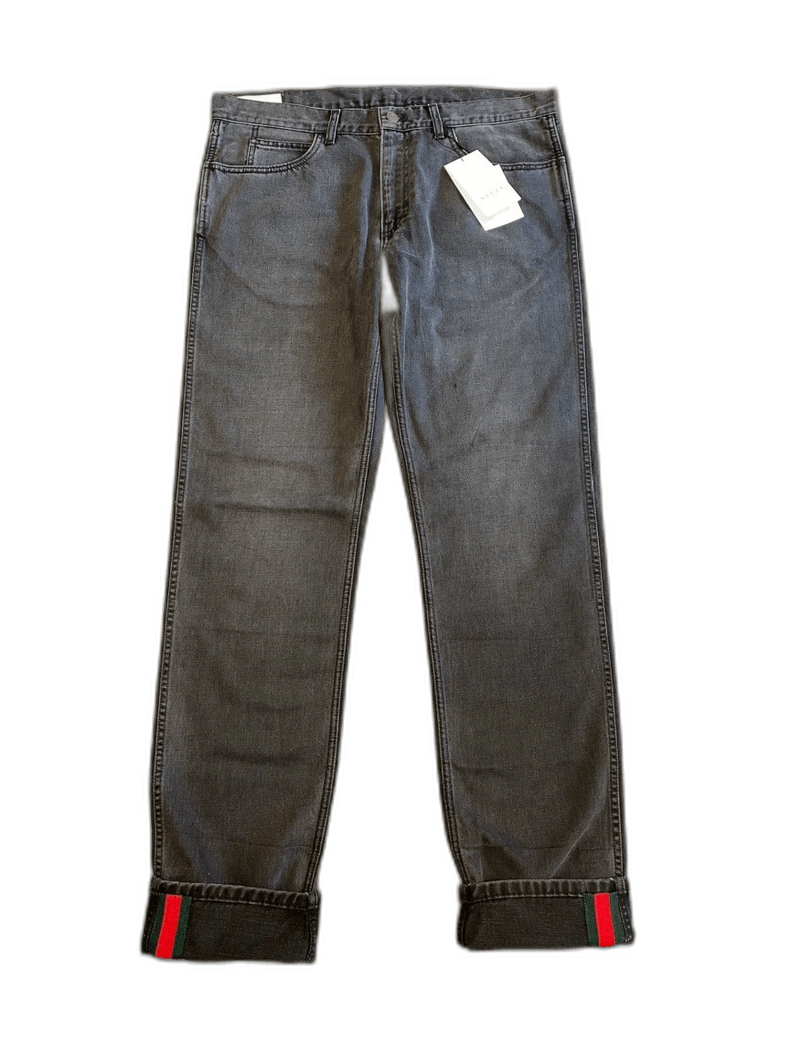 Gucci Gucci Men's Dark Gray Denim Pants-2505 Size US 38 / EU 54 - 1 Thumbnail