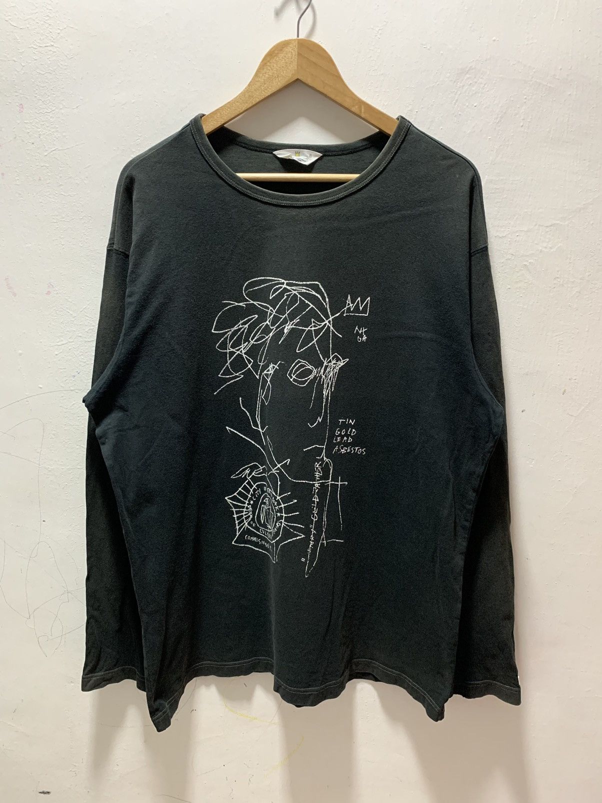 Jean-Michel Basquiat Vtg JEAN MICHEL BASQUIAT T Shirt Size US XL / EU 56 / 4 - 1 Thumbnail
