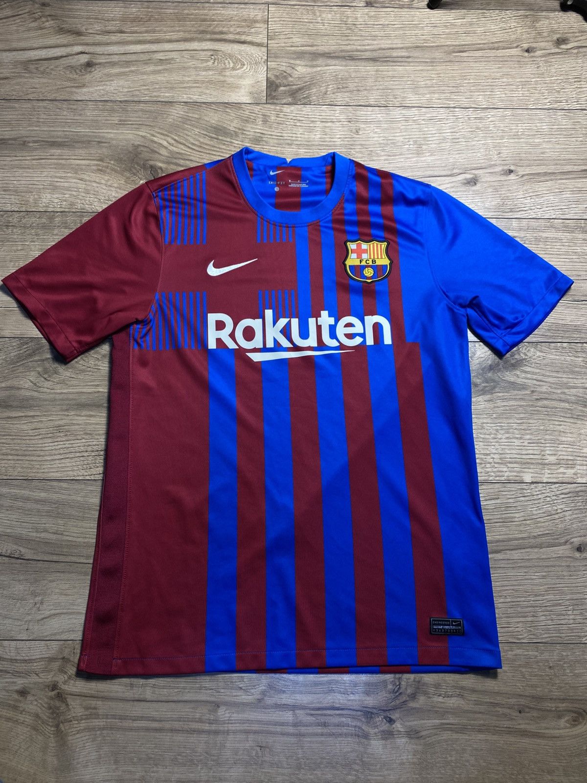 Nike Nike FC Barcelona Home Jersey 2021-2022 Men's Size M Size US M / EU 48-50 / 2 - 1 Thumbnail
