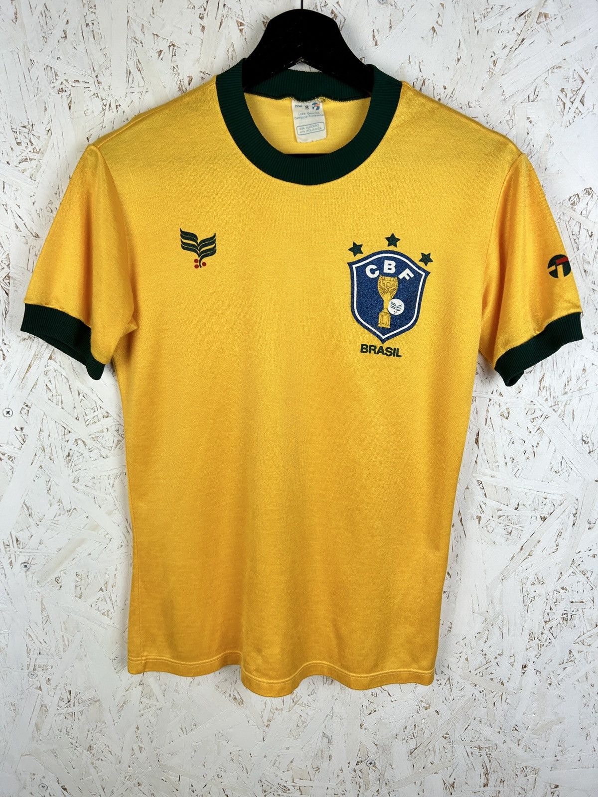 Vintage 80s Vintage Brazil 1983 CBF Topper Home Kit Soccer Jersey Size US M / EU 48-50 / 2 - 1 Thumbnail