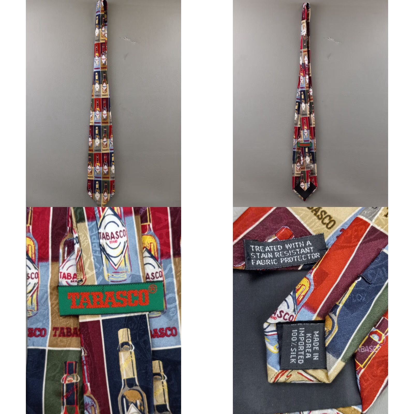 Budweiser VTG Budweiser Frog Truck & Tabasco Mens Neckties Good Condition Size ONE SIZE - 8 Thumbnail