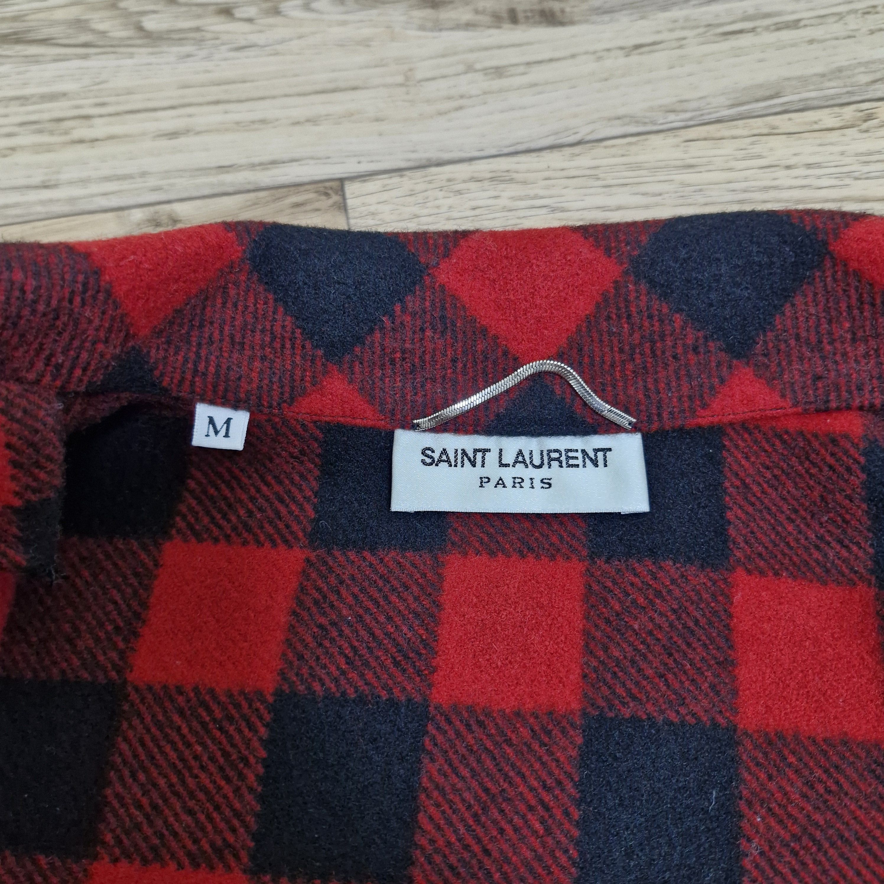 Saint Laurent Paris SLP SAINT LAURENT PARIS Tartan Wool Jacket Size US M / EU 48-50 / 2 - 6 Thumbnail