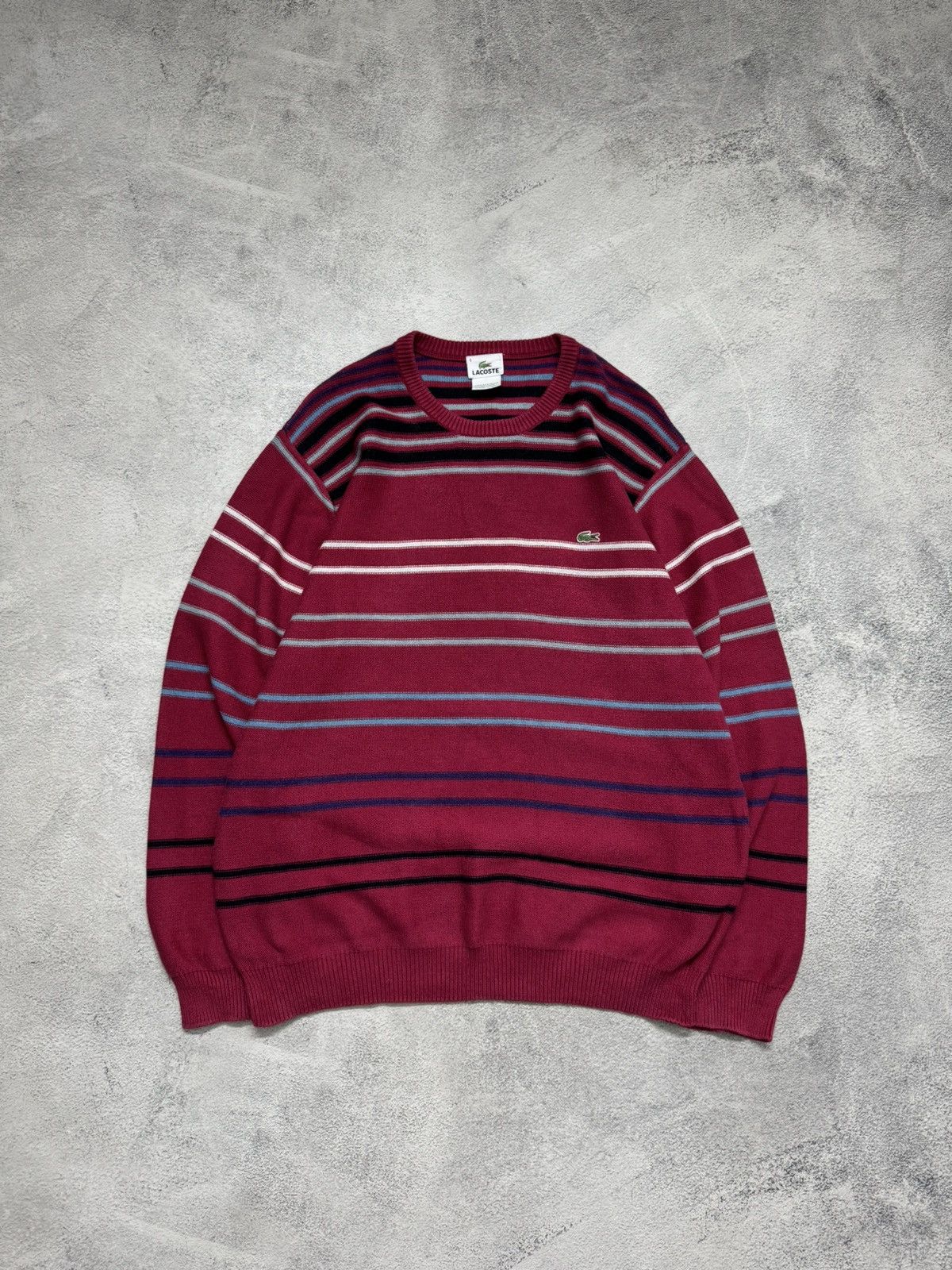 Lacoste Vintage Y2k Lacoste Striped Oversized Sweater 90’s Size US M / EU 48-50 / 2 - 4 Thumbnail