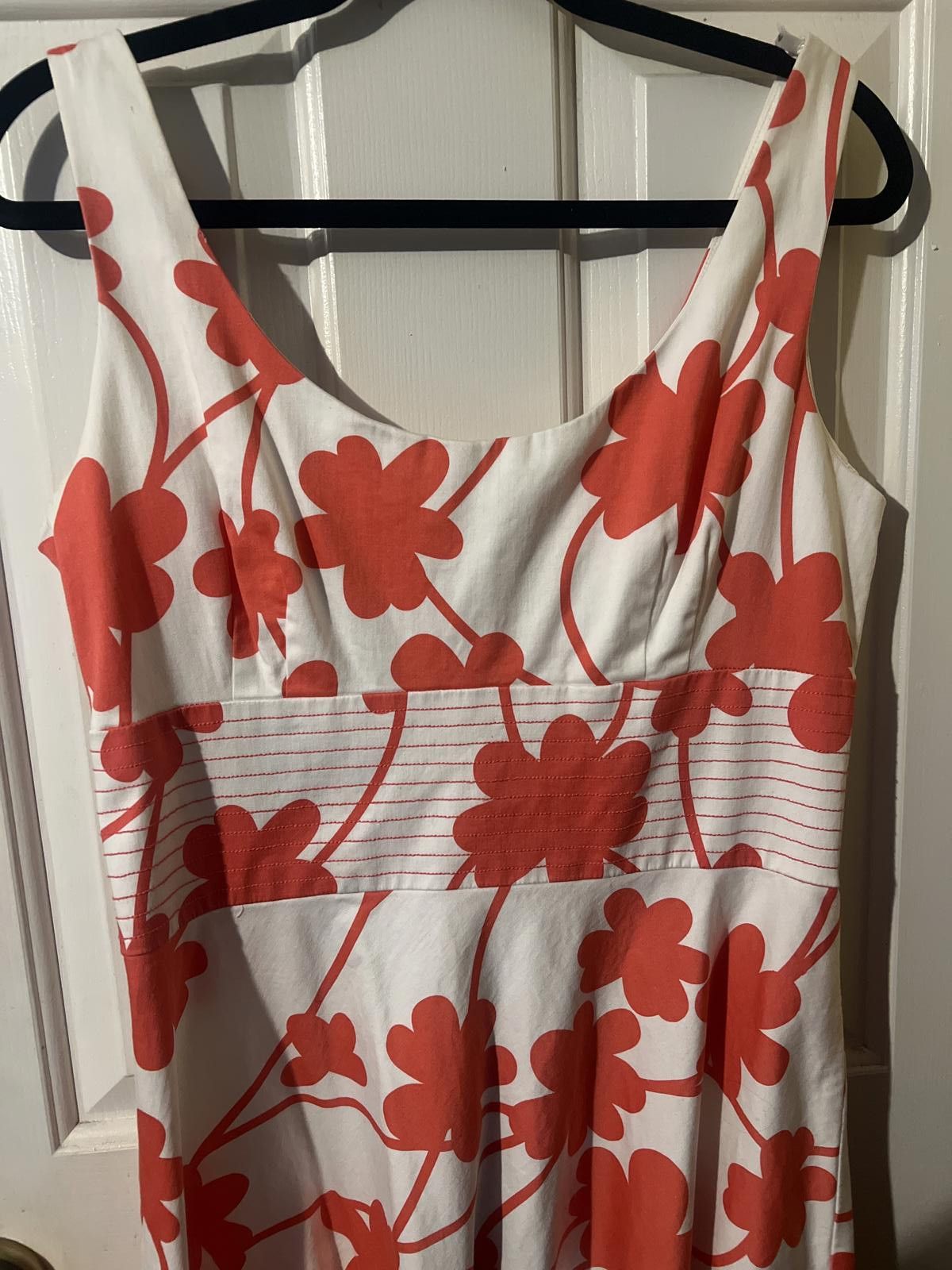 Other Maggy London 12 Women's Casual Dress Orange Floral spring Size XL / US 12-14 / IT 48-50 - 3 Thumbnail