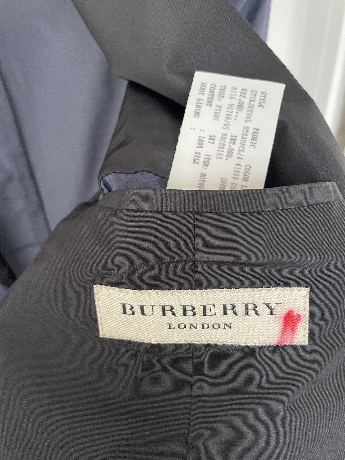 Burberry Burberry navy silk tuxedo blazer Size 48R - 4 Thumbnail