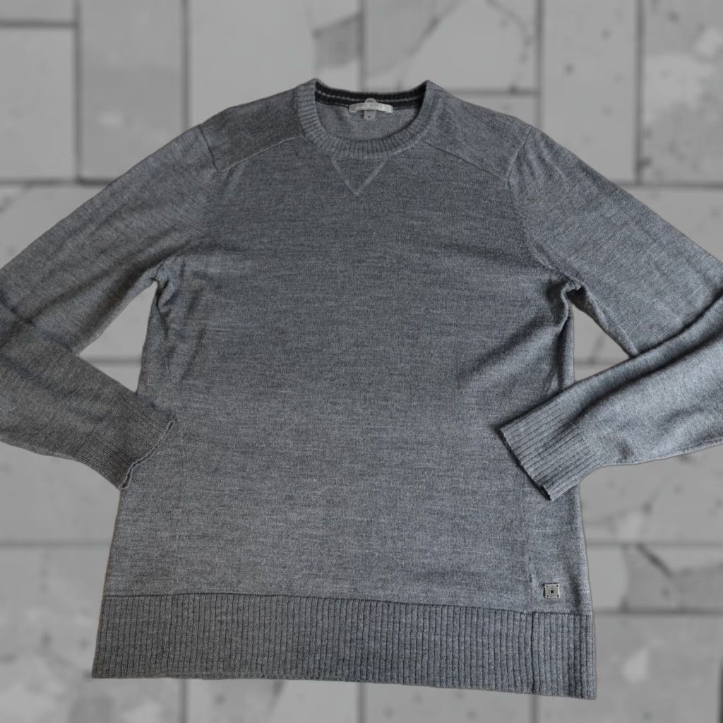 Smartwool SmartWool Mens Sweater M Gray Merino Wool Blend Crewneck 1/4 Zip Long Sleeve Pullover Casual Knit Logo Size US M / EU 48-50 / 2 - 1 Thumbnail