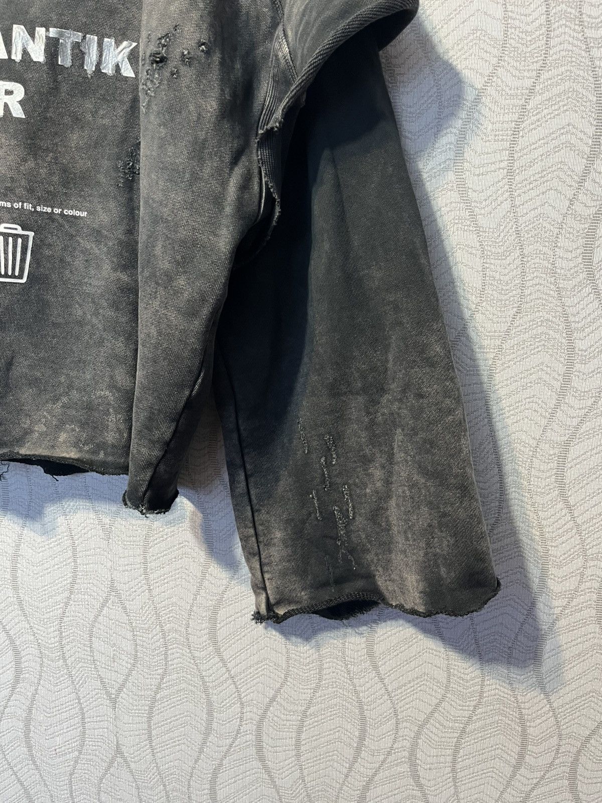 Diesel Diesel F Strat Distressed Cropped Avant Garde Sweatshirt Size S / US 4 / IT 40 - 5 Thumbnail