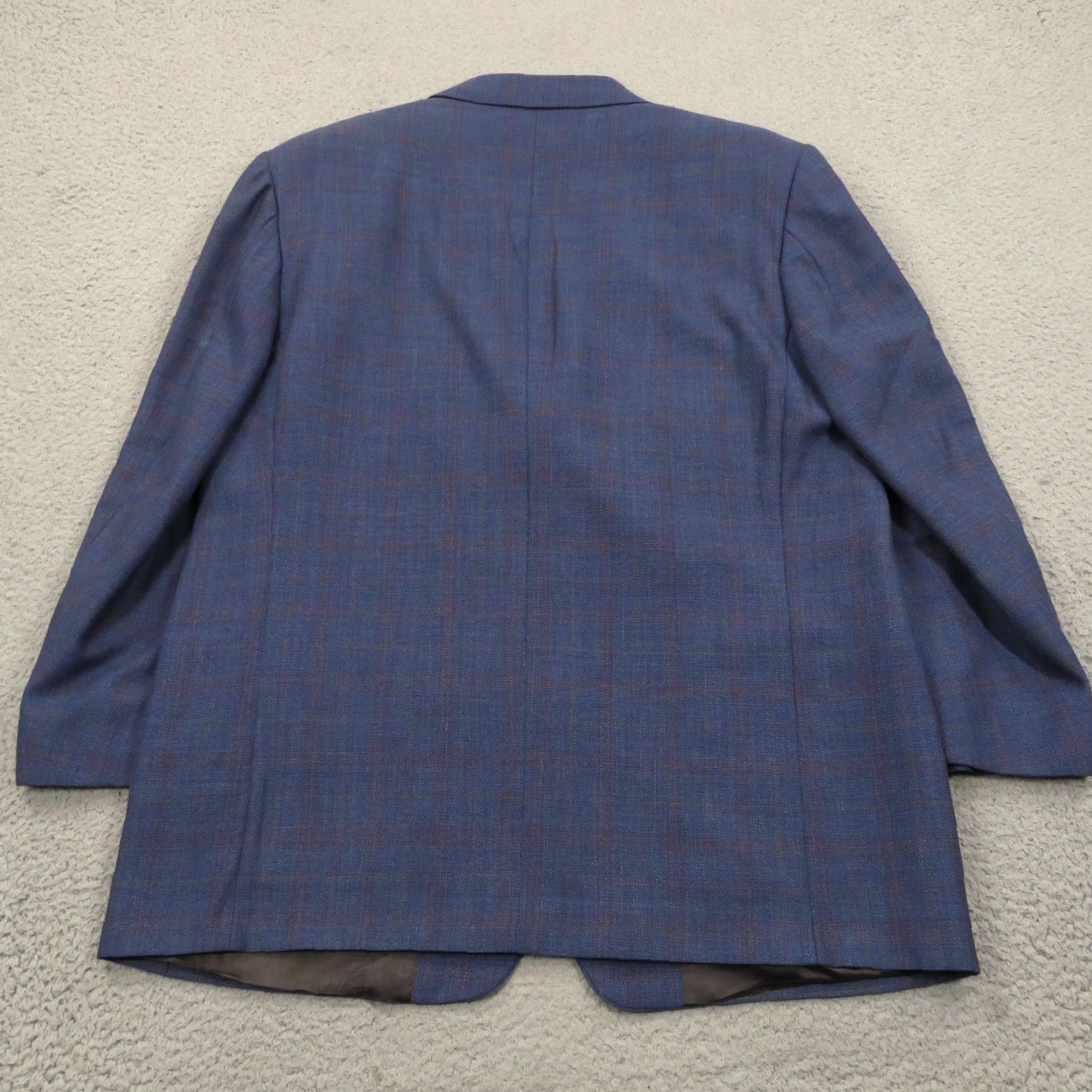 Lubiam Lubiam Blazer 48R High Twist Virgin Wool 3/2 Roll Check Sport Coat LMB 1911 Mens Size 48R - 5 Thumbnail