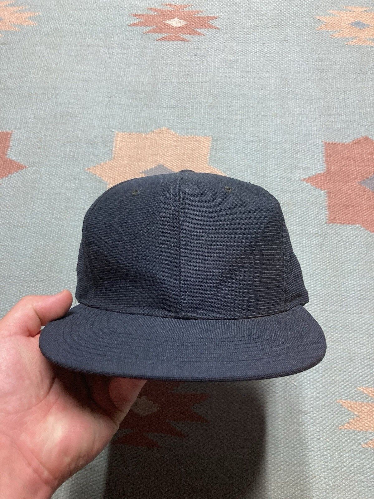 Vintage Vtg 80s SnapBack hat cap new era pro design blank navy blue Size ONE SIZE - 2 Thumbnail