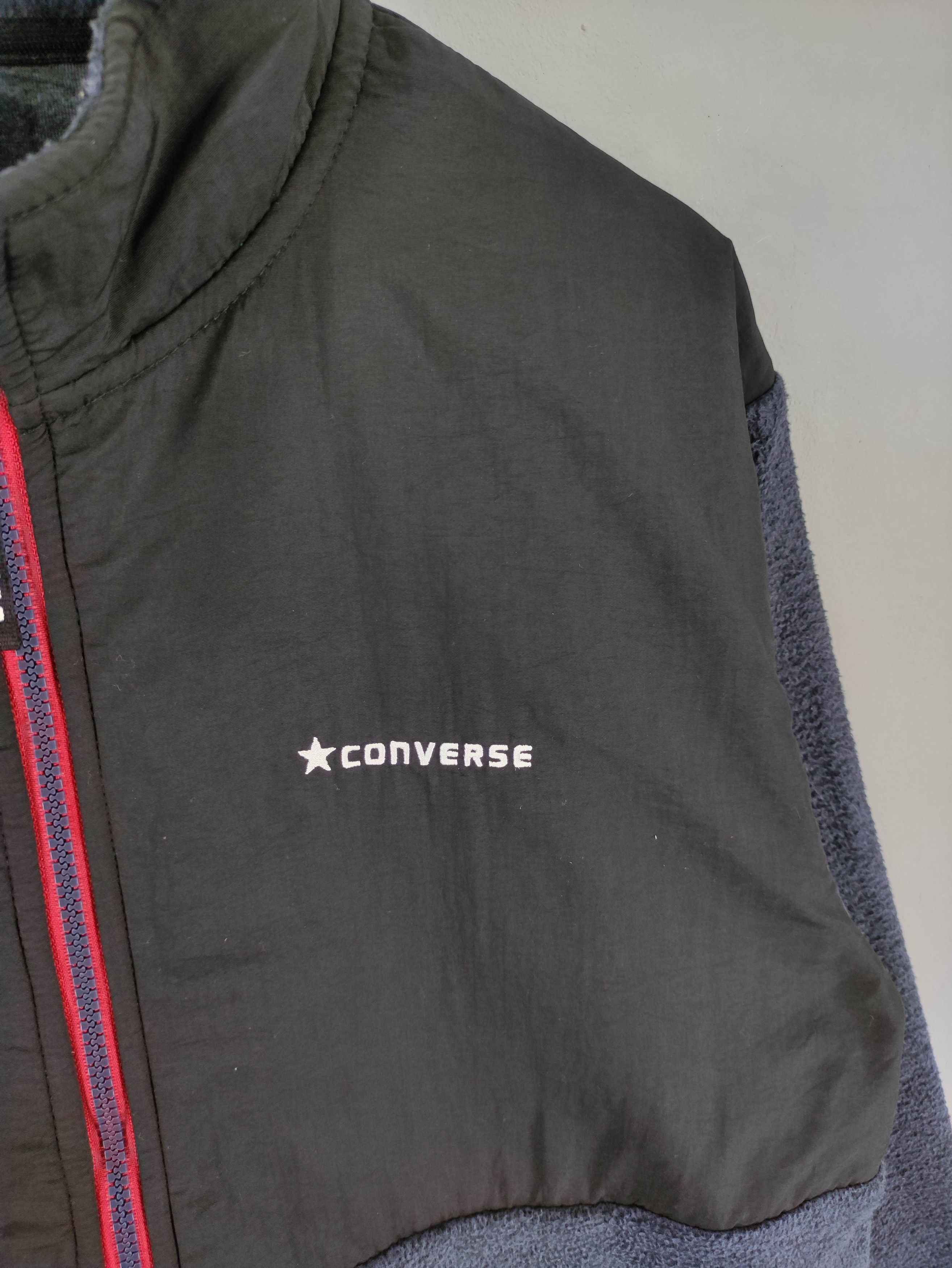 Converse Vintage Converse Fleece Jacket Sweater Zipper Size US M / EU 48-50 / 2 - 2 Thumbnail