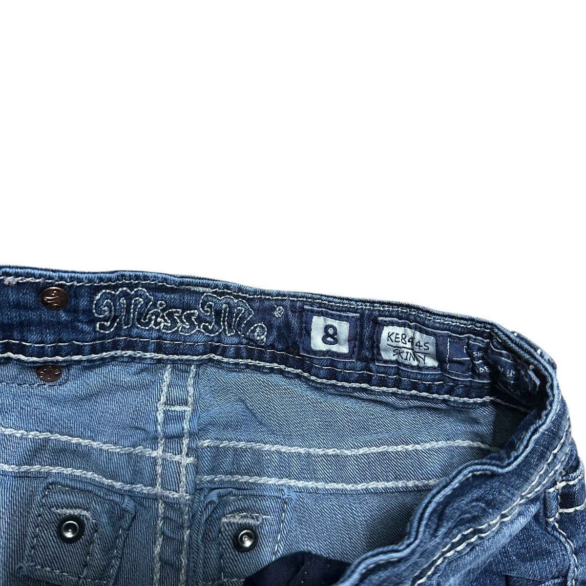 Miss Me Women’s Y2K Miss Me Skinny Blue Denim Jeans Size 30" / US 8 / IT 44 - 6 Thumbnail
