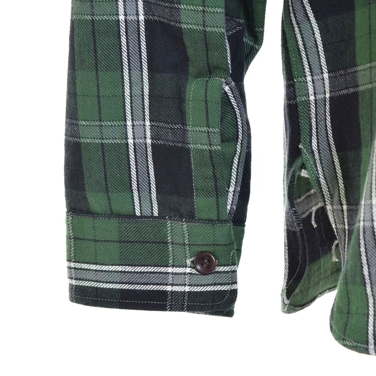 Warehouse DUCK DIGGER WAREHOUSE checked flannel shirt 40 Green Men Size US L / EU 52-54 / 3 - 3 Thumbnail