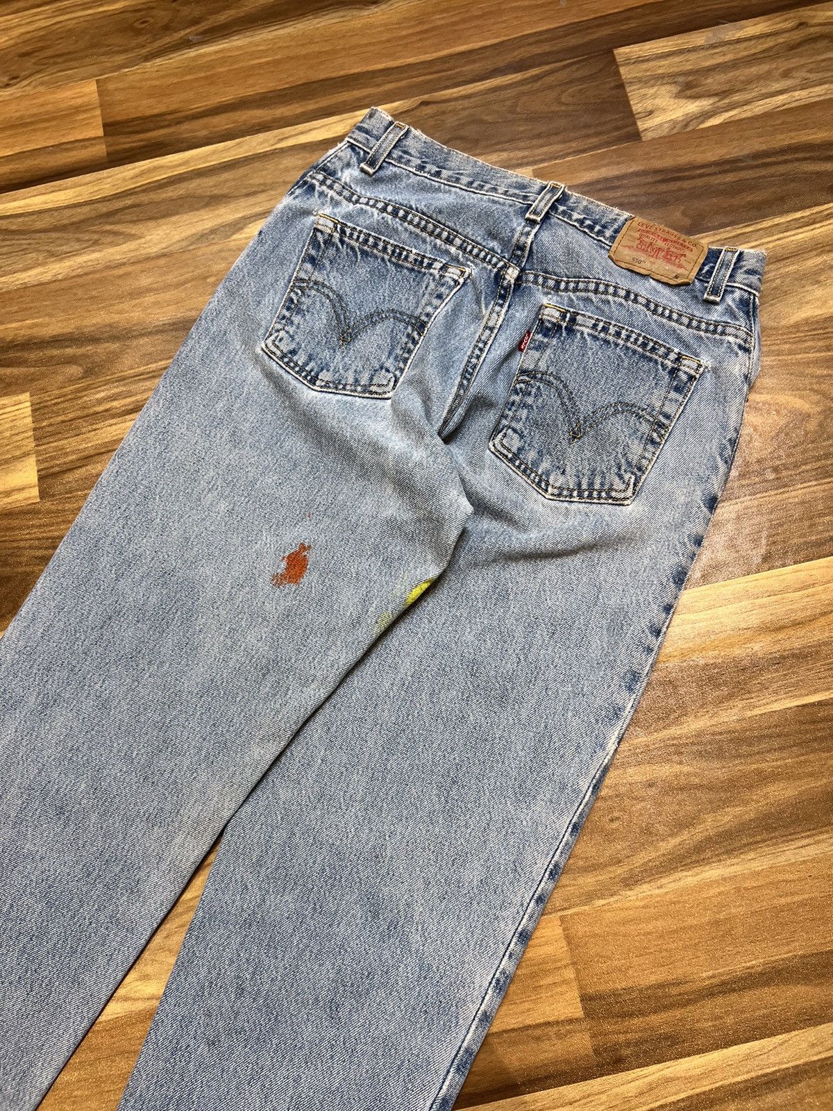 Levi's Vintage levis 550 pain ( natuto ) handmade printed denim Size US 29 - 9 Thumbnail