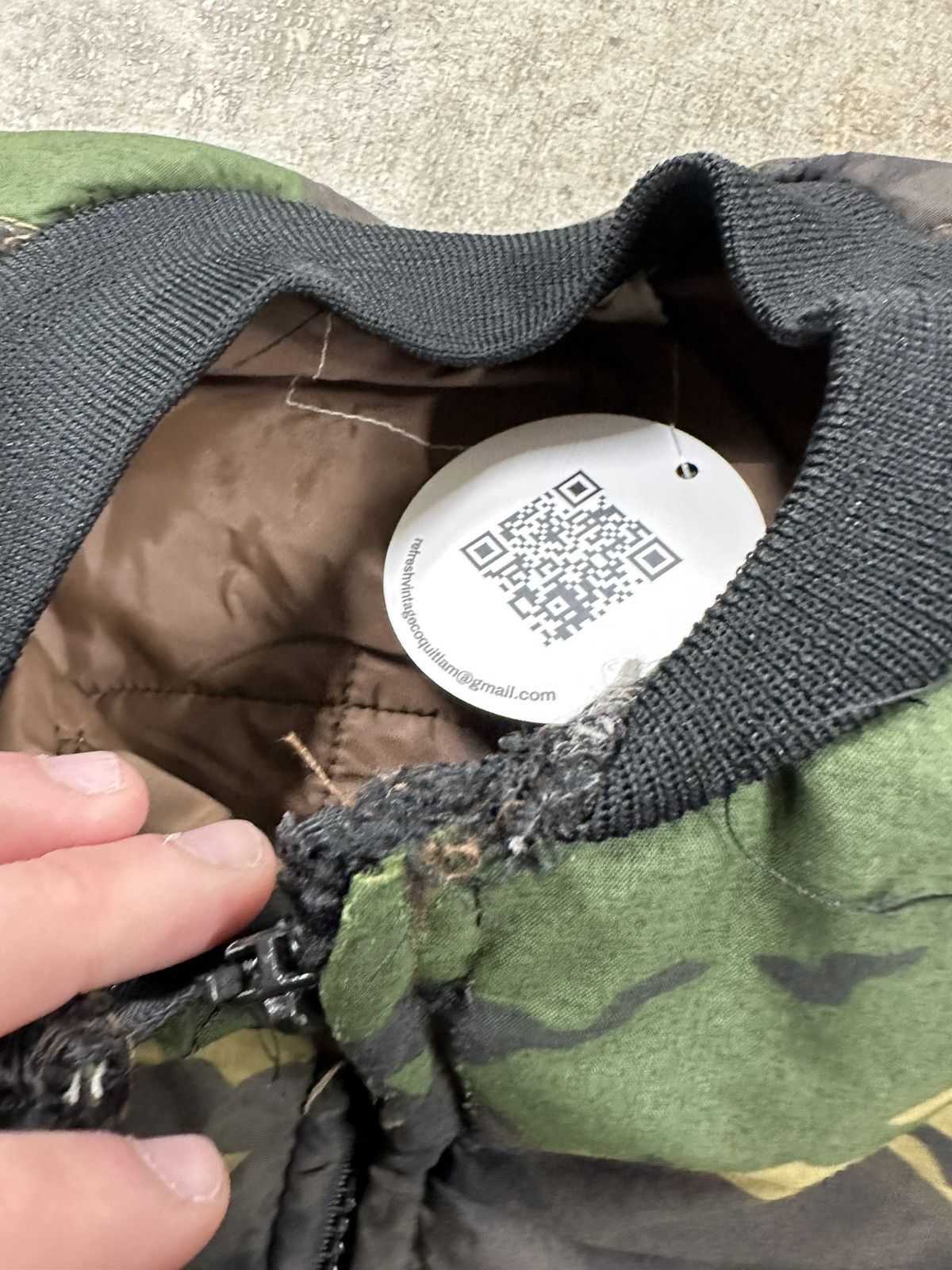 Vintage Vintage 80s Army Military Camouflage Bomber Jacket USA Size US S / EU 44-46 / 1 - 10 Thumbnail