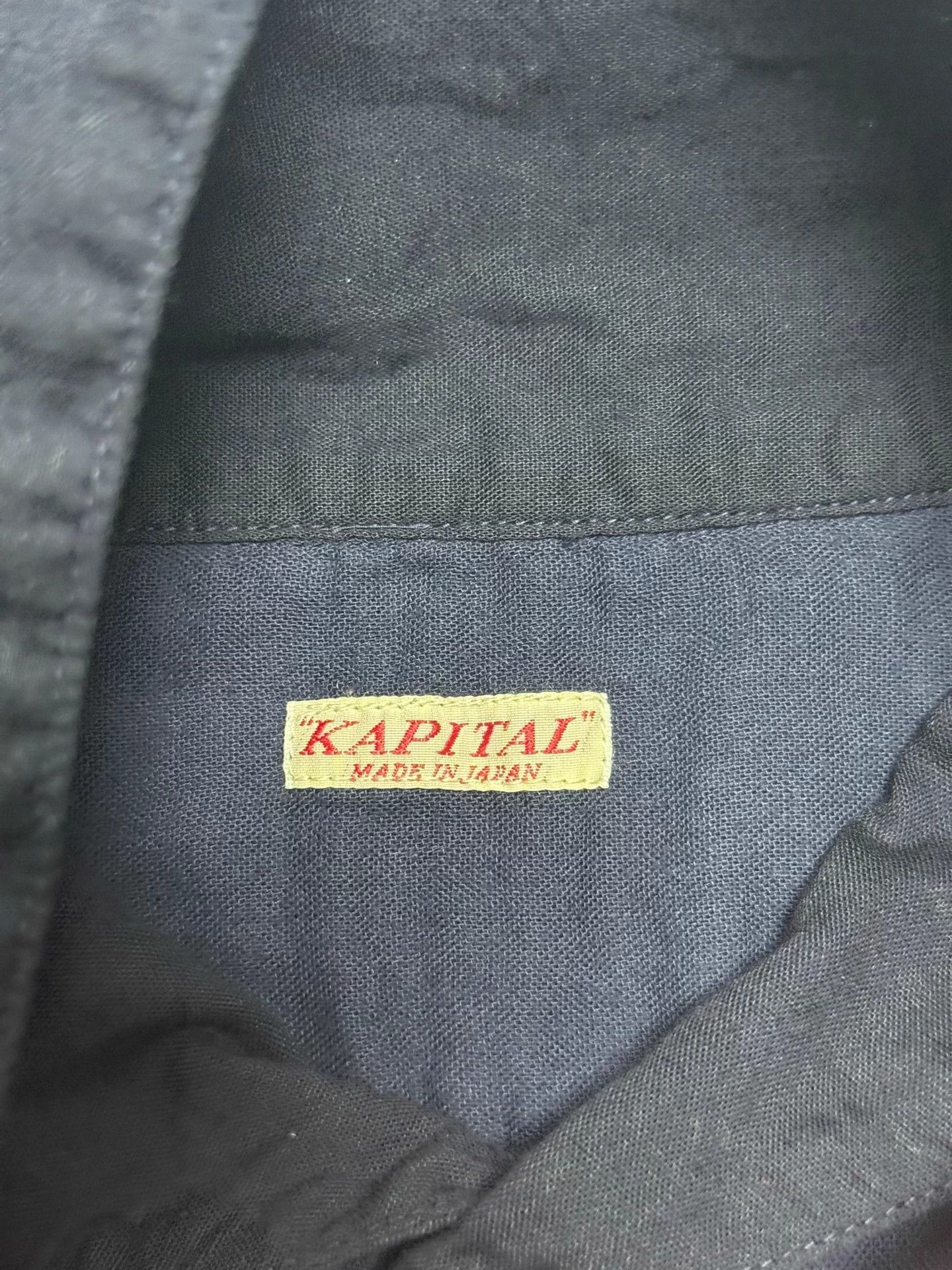 Kapital Kapital Indigo Dyed Irregular Collar Shirt Size US XS / EU 42 / 0 - 3 Thumbnail
