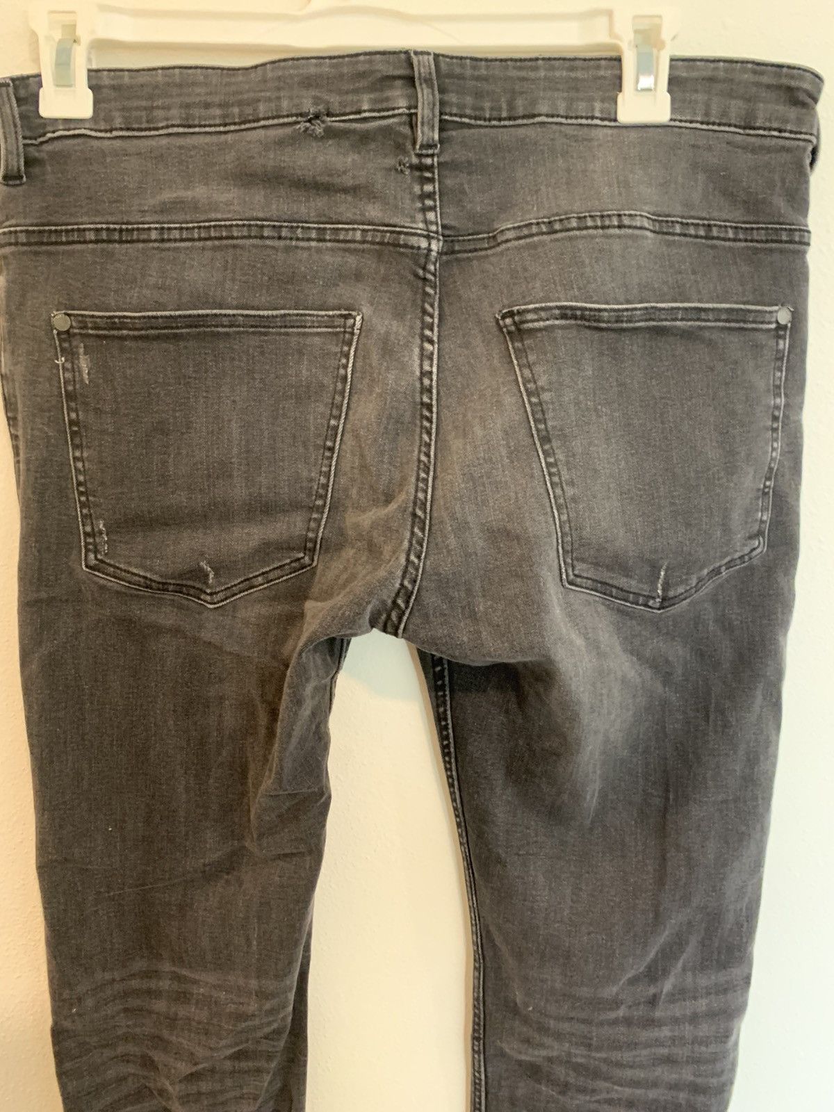 Vintage faded distressed skinny jeans Size US 34 / EU 50 - 7 Thumbnail