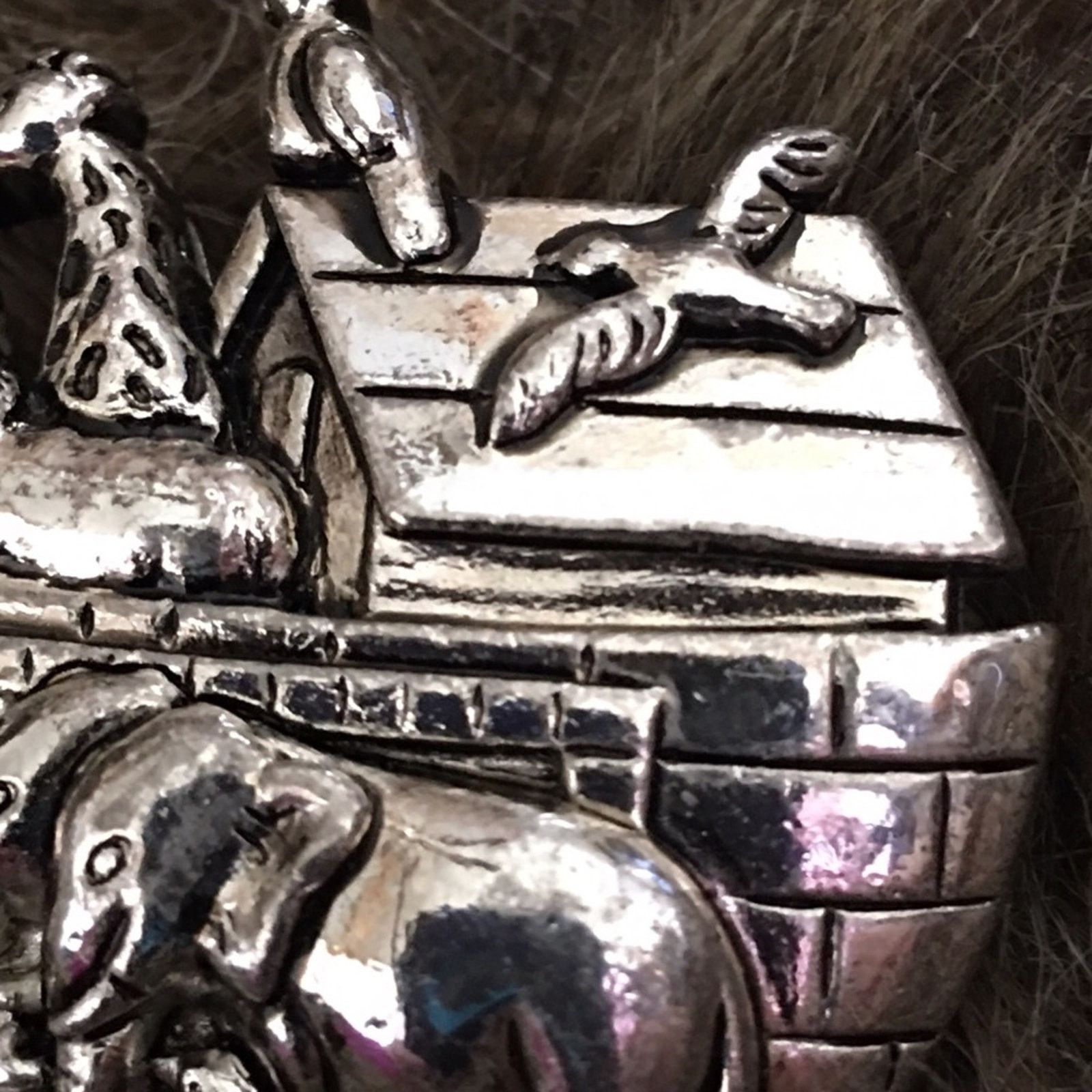 Vintage Vintage silver tone Noah’s ark pin brooch pendant Size ONE SIZE - 4 Thumbnail