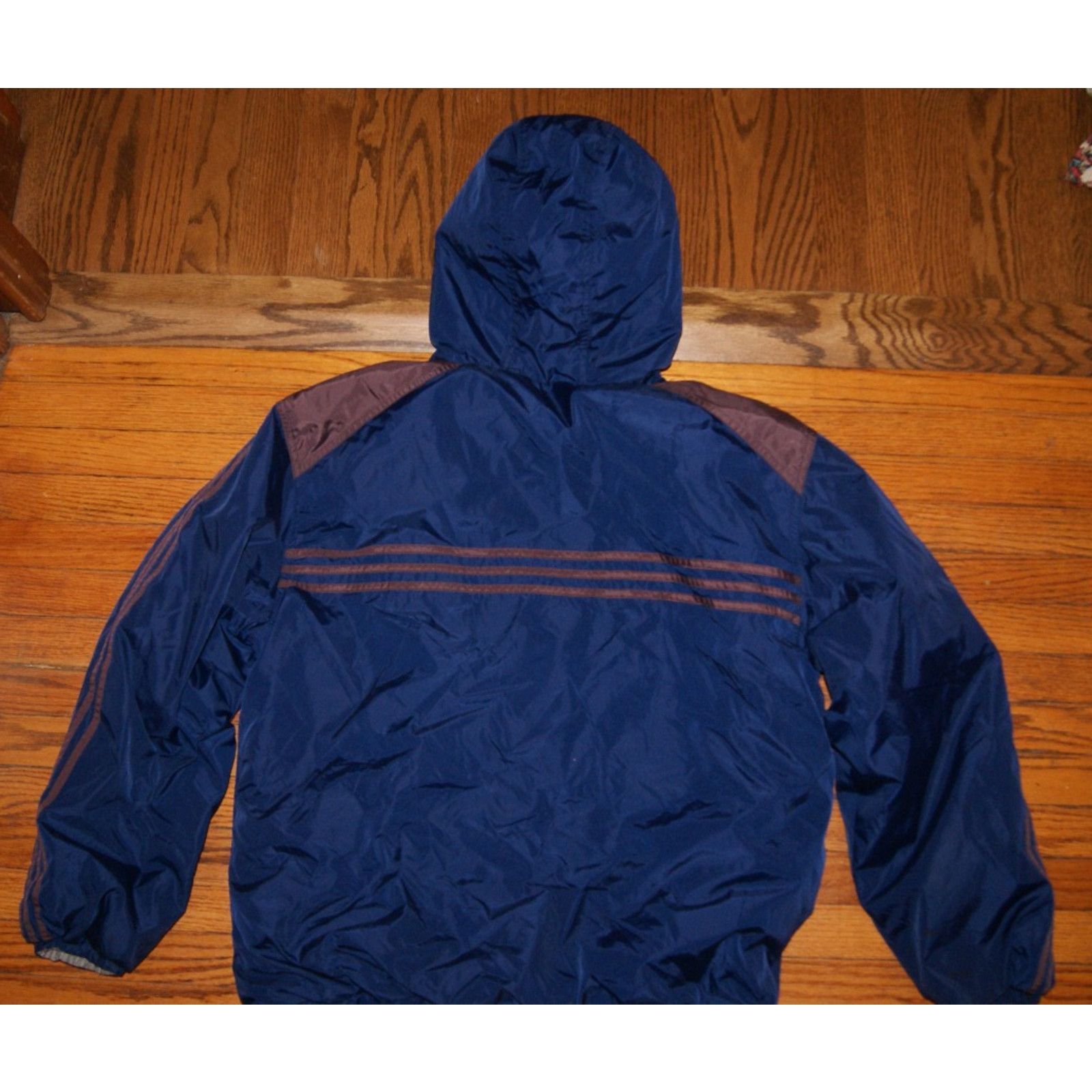 Adidas VTG Adidas Men’s M Reversible Hooded Puffer Jacket 3 Stripe Size US M / EU 48-50 / 2 - 5 Thumbnail