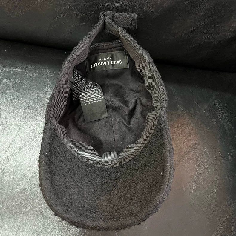 Saint Laurent Paris Saint Laurent Paris Wool tweed baseball cap Size ONE SIZE - 4 Thumbnail