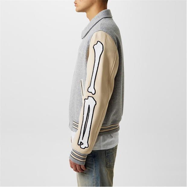 Amiri AMIRI Bones Wool Varsity Jacket Size US M / EU 48-50 / 2 - 3 Thumbnail