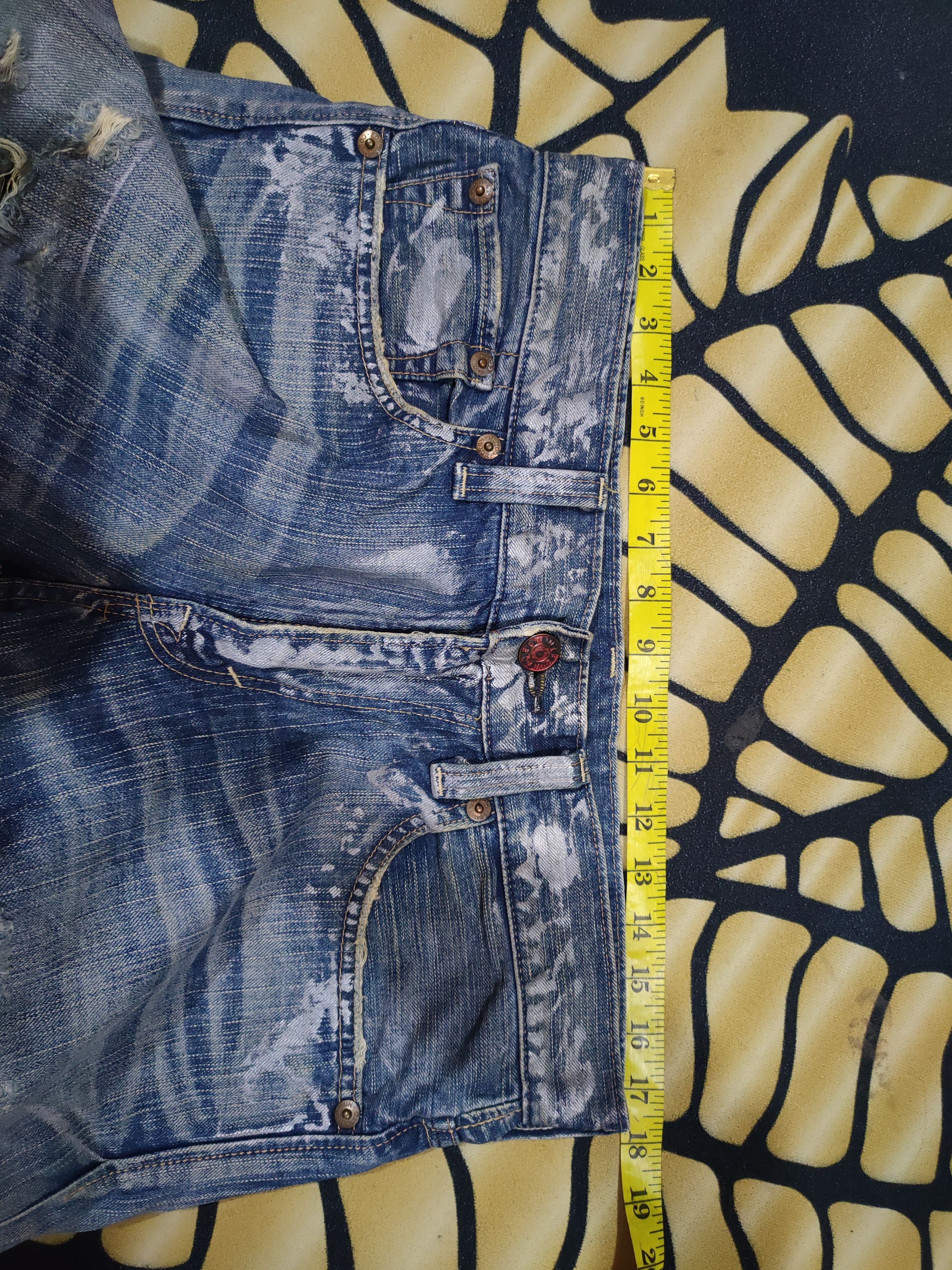 Edwin FLARE VINTAGE EDWIN BOOTCUT RIPPED DENIM JEANS PANTS Size US 35 - 9 Thumbnail