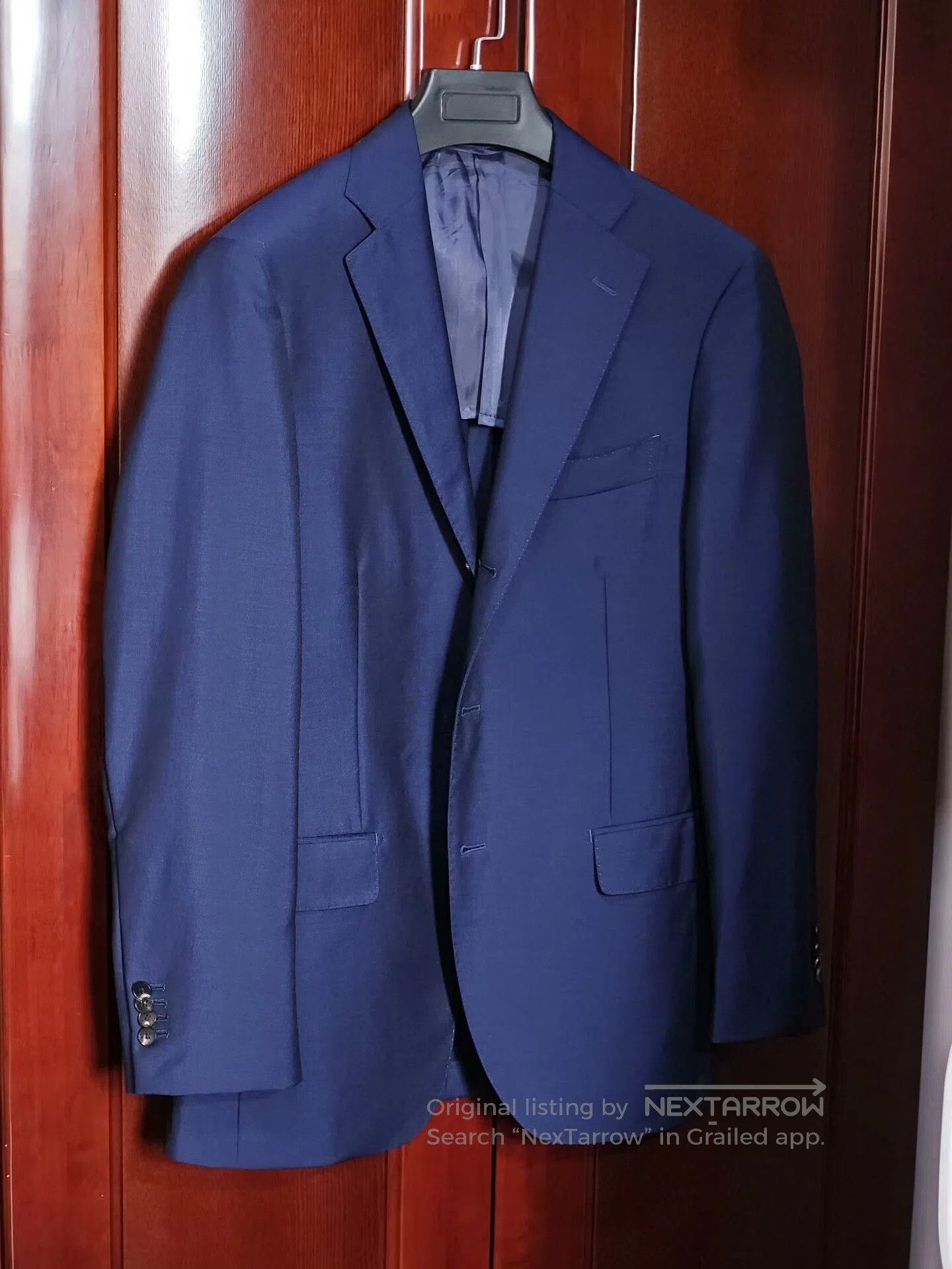 Japanese Brand Custom Italian Wool Blend Suit. Size US M / EU 48-50 / 2 - 1 Thumbnail
