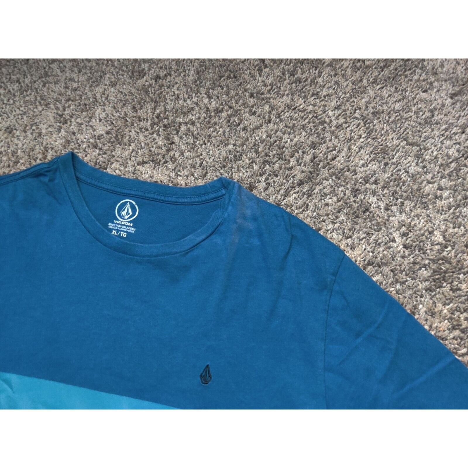 Volcom Volcom Shirt Adult Mens XL Blue Striped Embroidered Size US XL / EU 56 / 4 - 7 Thumbnail