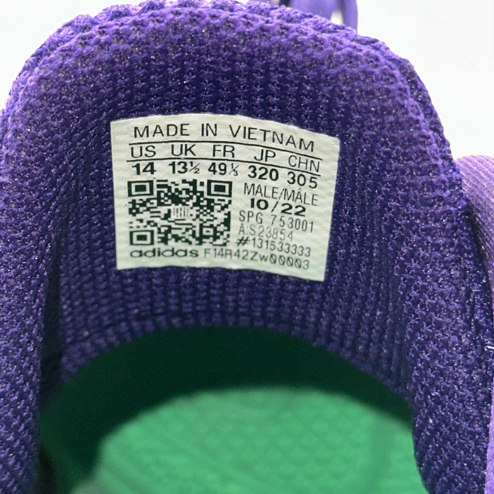 Adidas Adidas Icon 7 Mens 14 Metal Baseball Cleats Purple S23854 Size US 14 / EU 47 - 9 Thumbnail