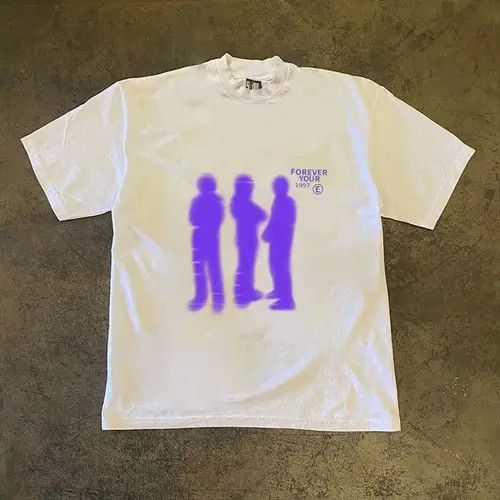 VIBE White casual retro street fashion print t-shirt Size US M / EU 48-50 / 2 - 7 Thumbnail