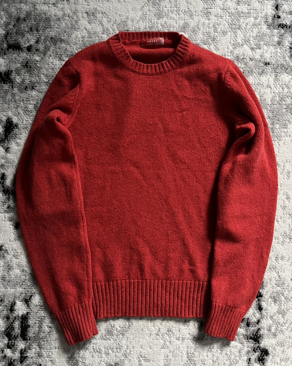 Prada 90s Prada Red Devil Wool Sweater | Grailed