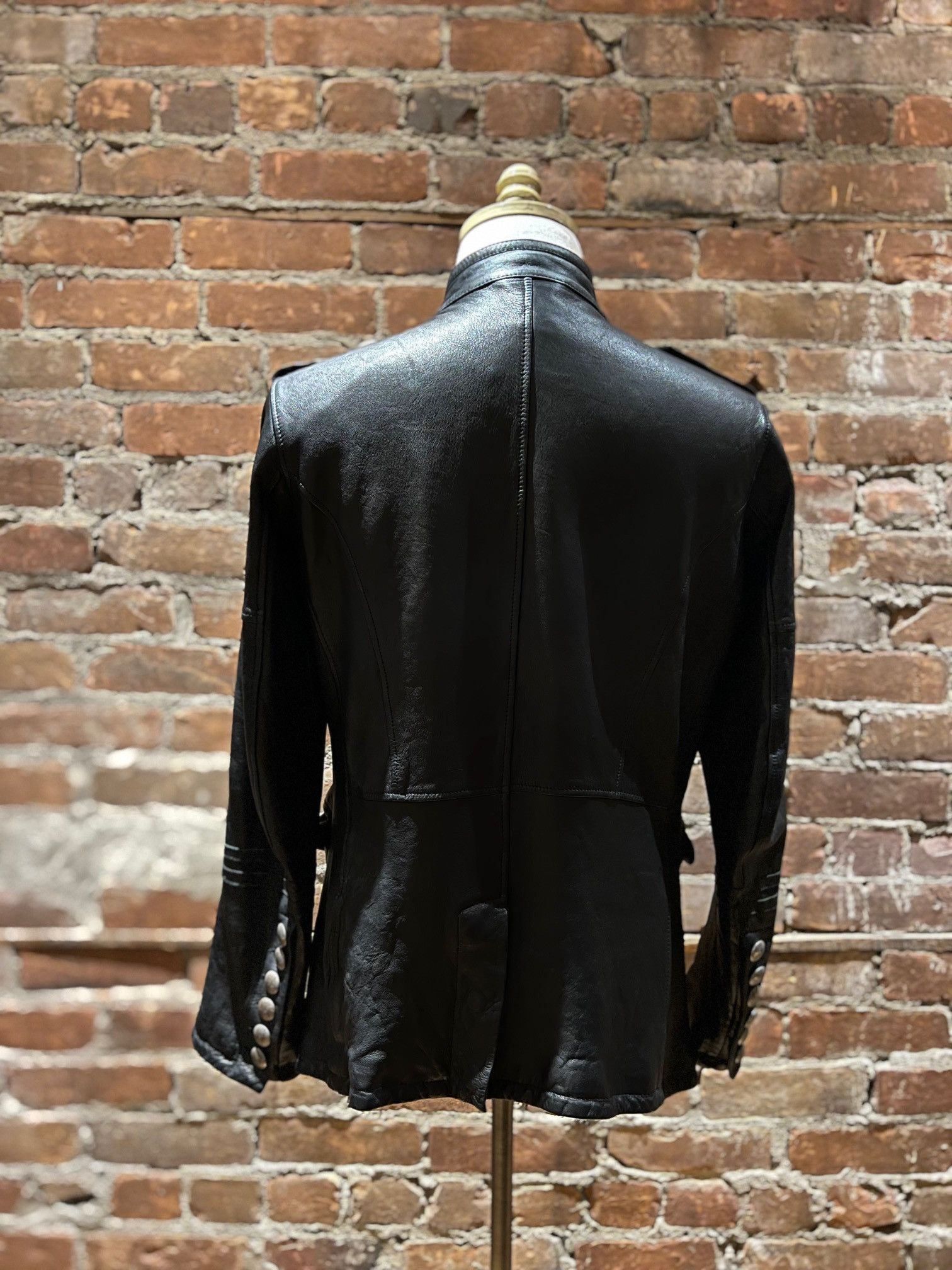 Other EMPRESA “Military Officer” Leather Jacket Size US M / EU 48-50 / 2 - 6 Thumbnail
