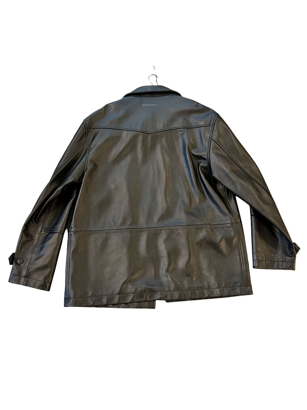 Maison Margiela Leather sports jacket with brooch pins Size US L / EU 52-54 / 3 - 2 Thumbnail