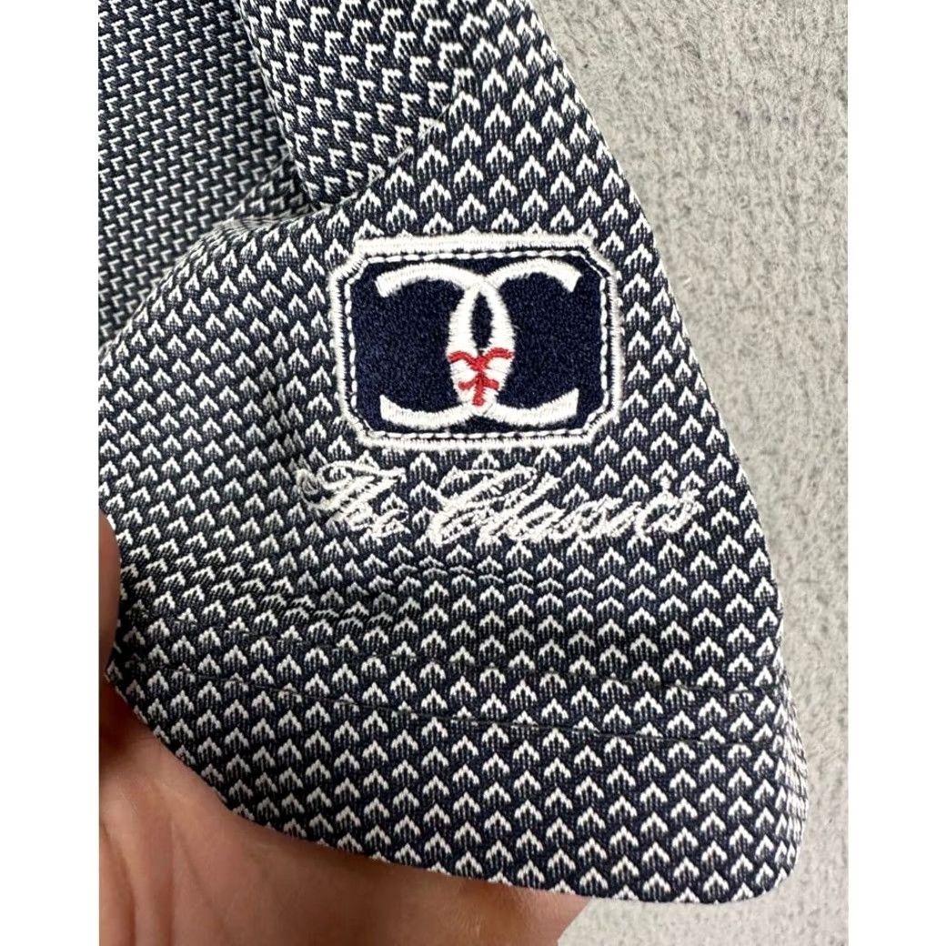 Footjoy FootJoy Golf Polo Shirt Mens Large Navy Geometric Athletic Short Sleeve Polo 47 Chest 30 Length Sports Outdoor Size US L / EU 52-54 / 3 - 4 Thumbnail