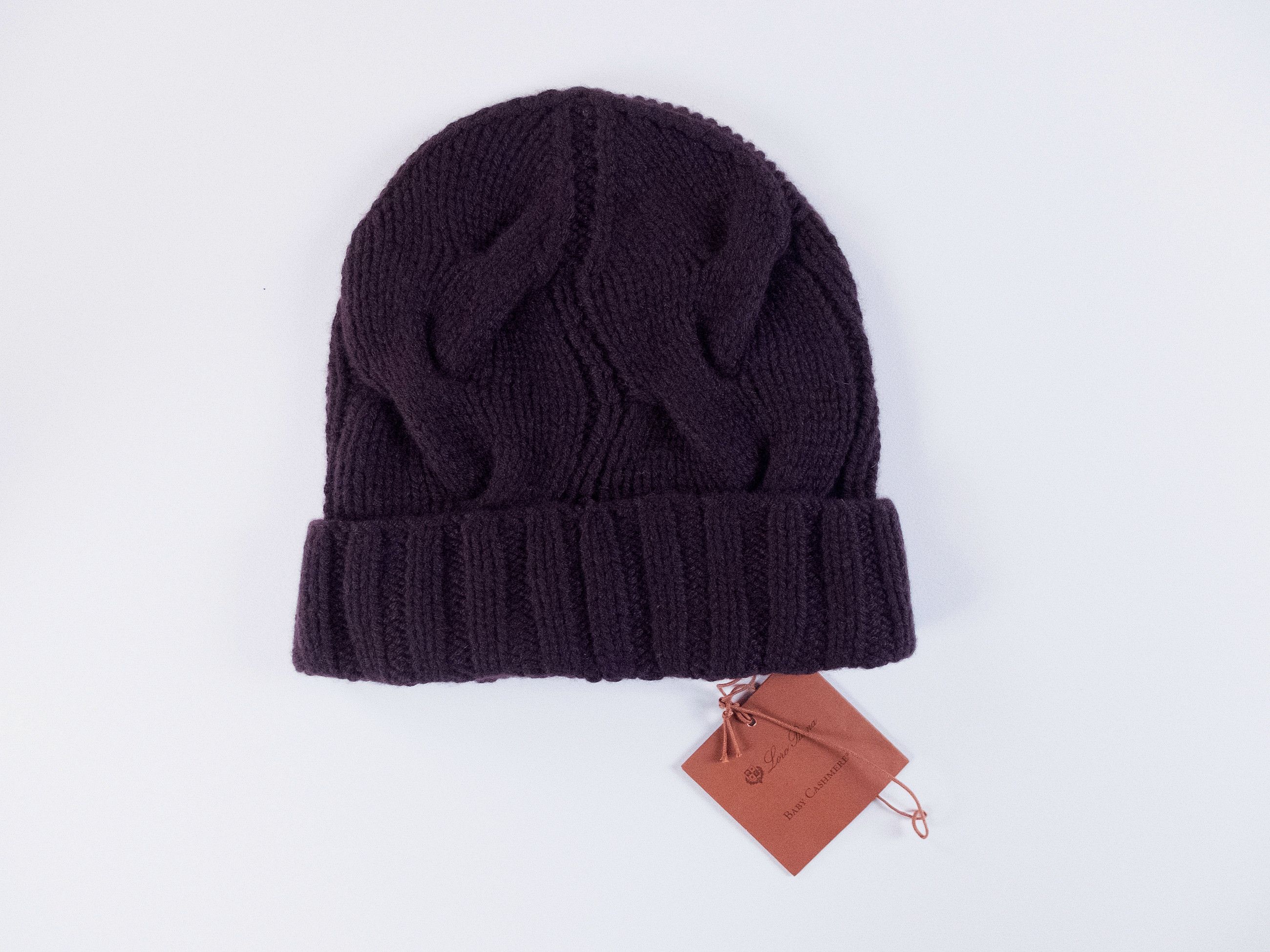 Loro Piana LORO PIANA Courchevel purple baby cashmere beanie hat q Size ONE SIZE - 1 Thumbnail